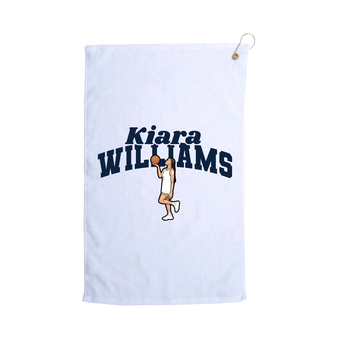 Golf Towel — Signature Arch in White