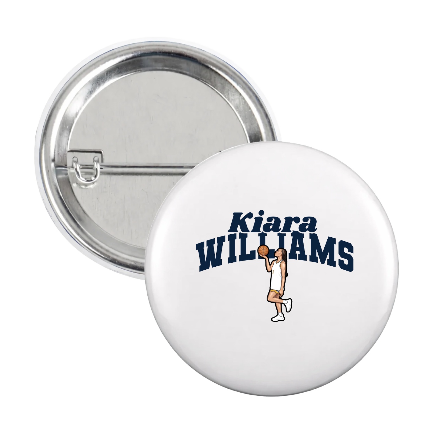 Game Day Button — Signature Arch in White