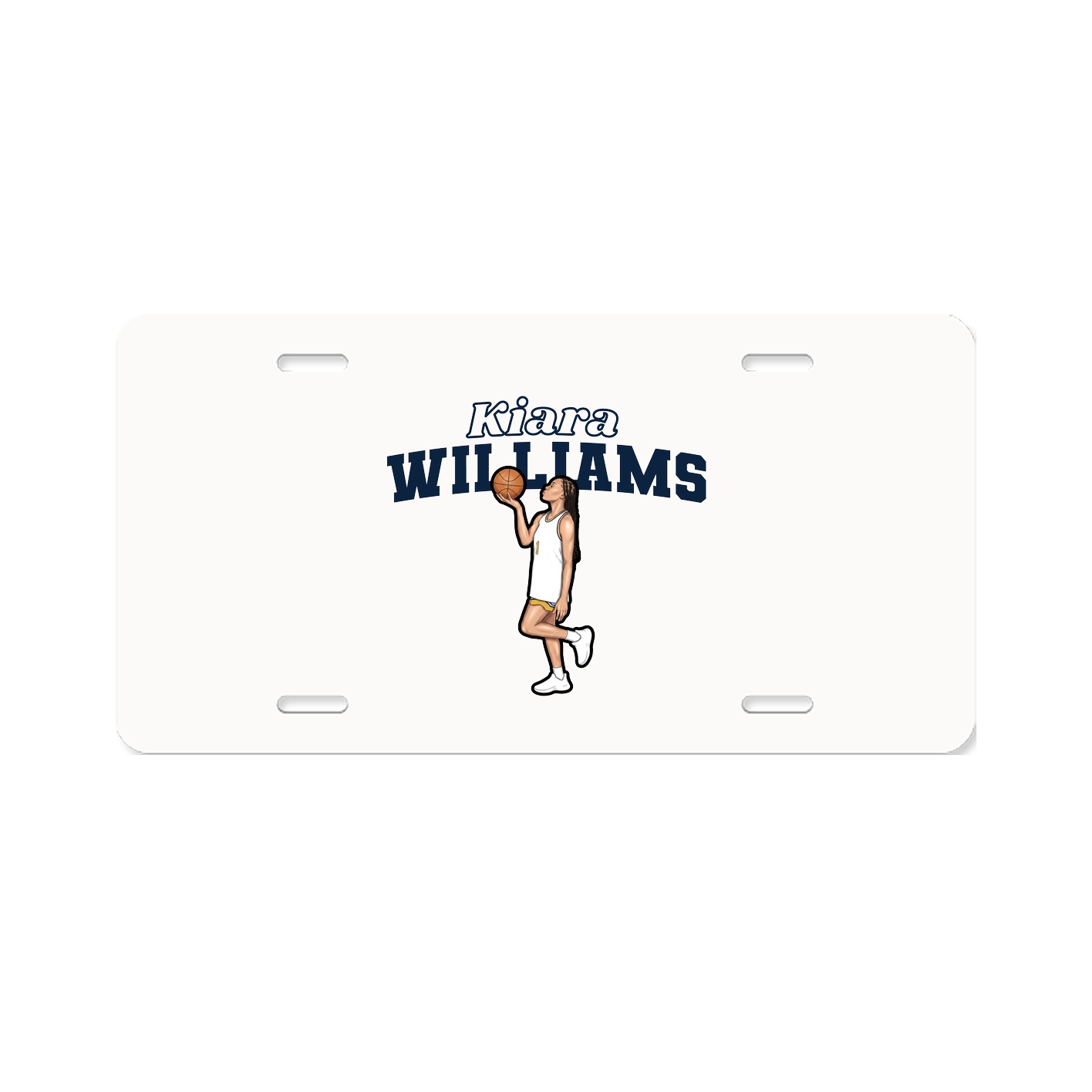 License Plate — Name Arch in Classic