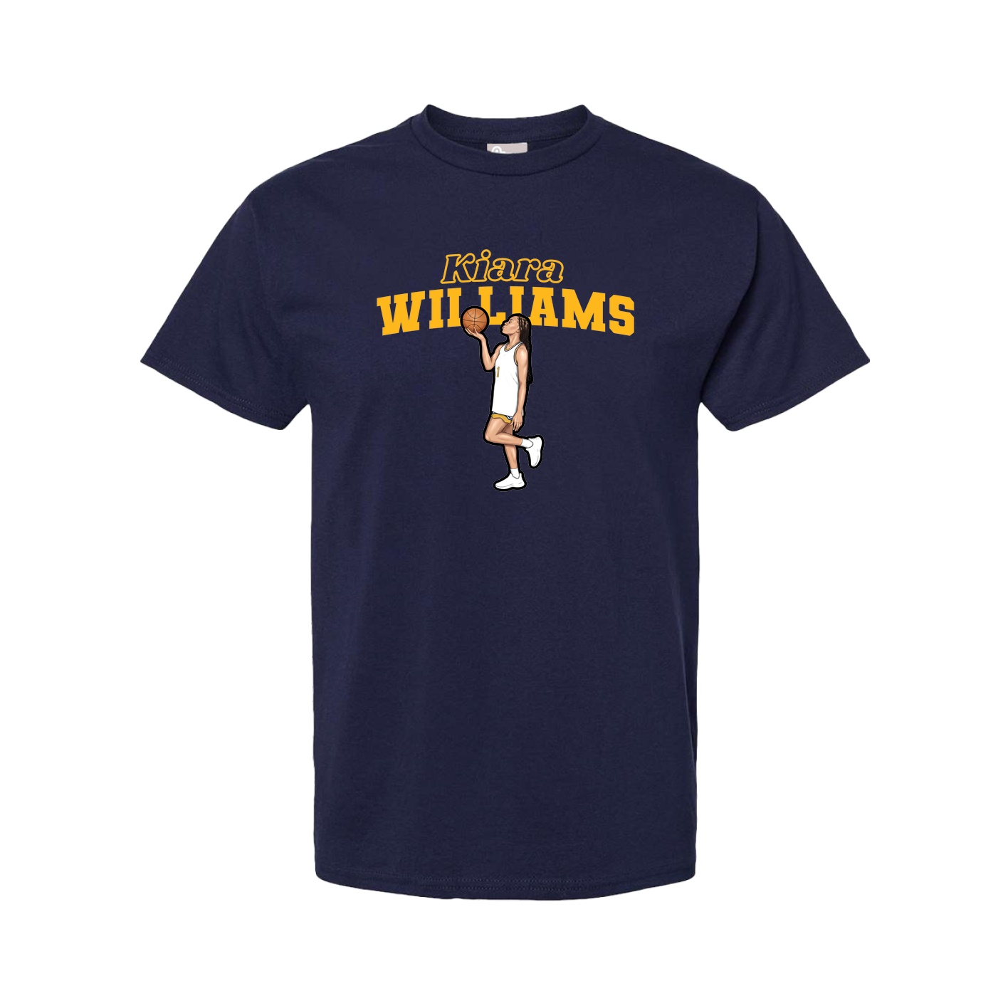 Youth Tee — Name Arch in Navy