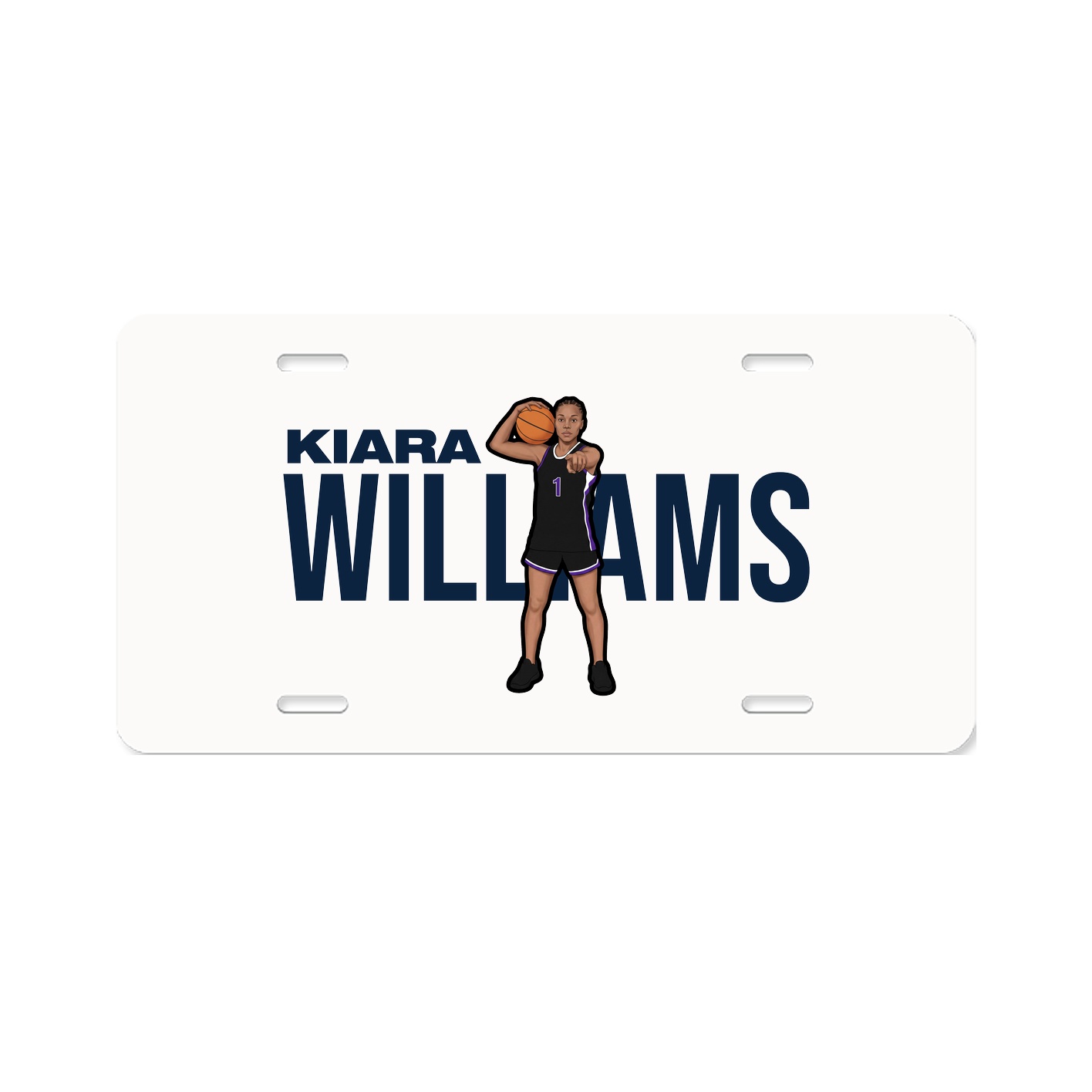 License Plate — Player Name in Classic