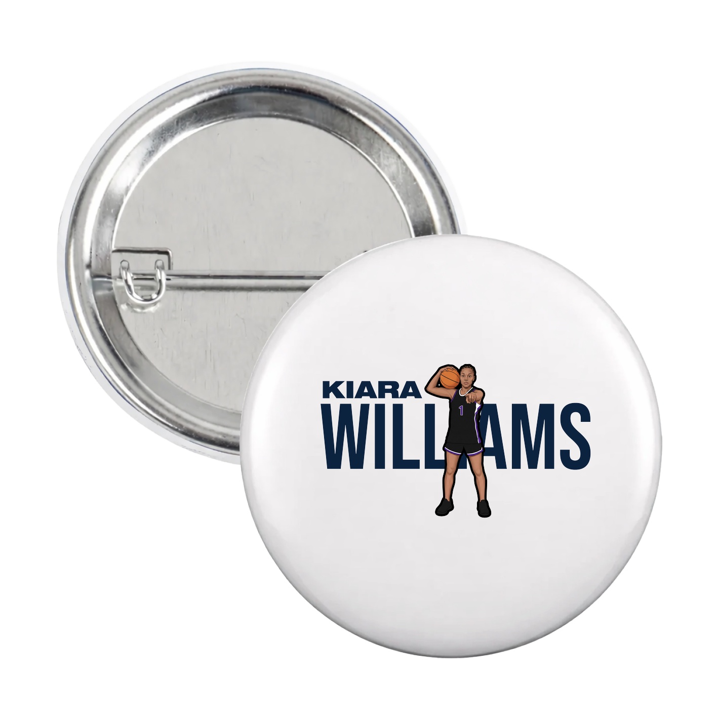 Game Day Button — Player Name in White
