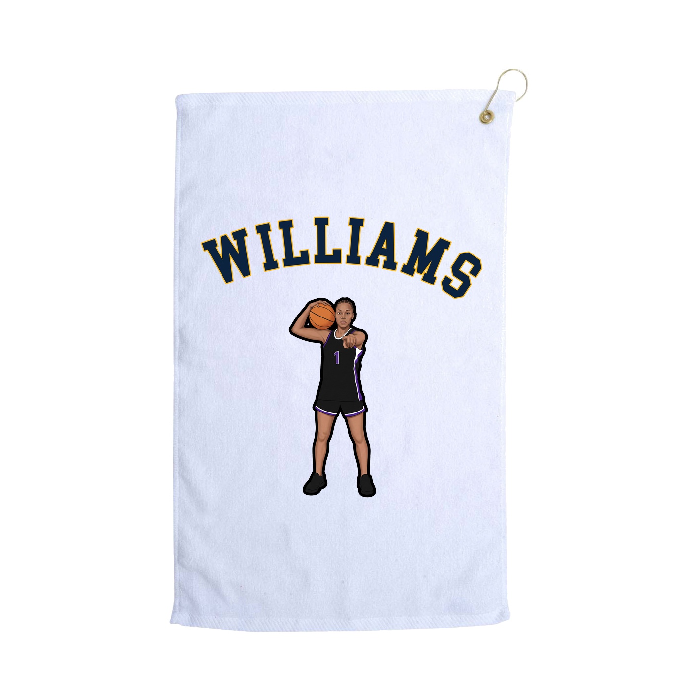 Golf Towel — Shirsey Arch in White
