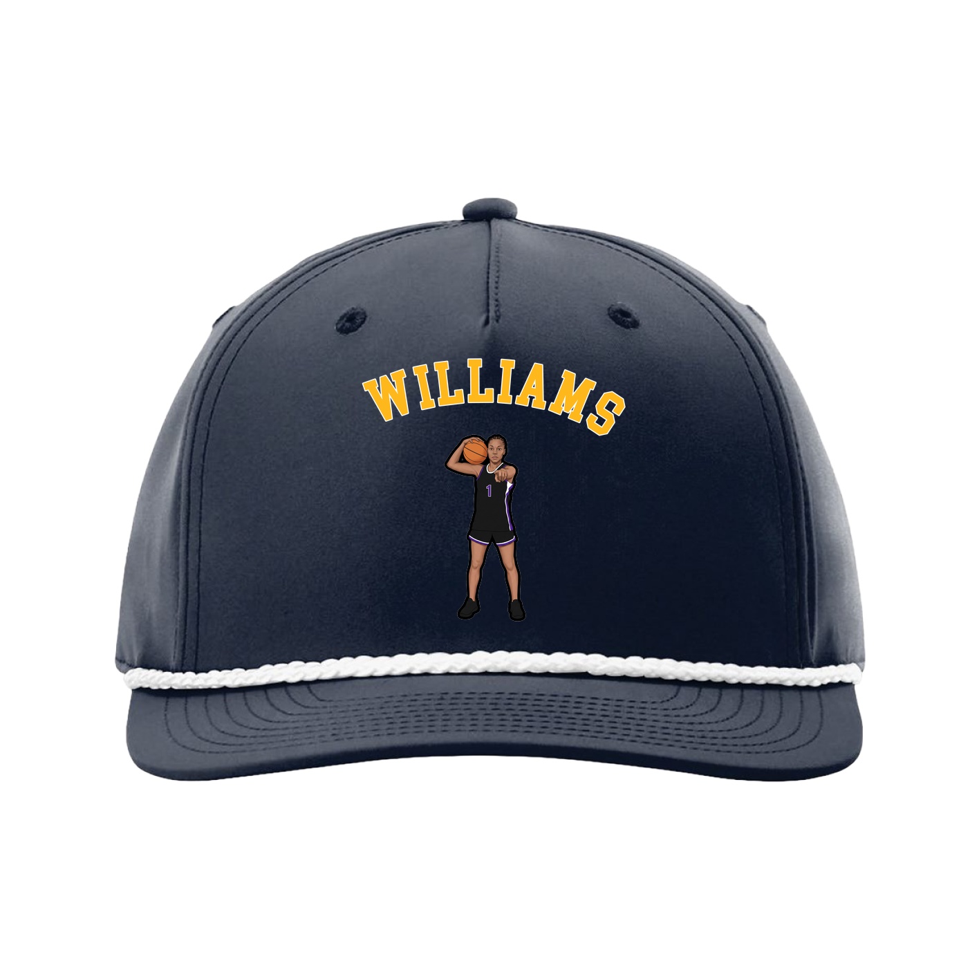 Five-Panel Classic Rope Cap — Shirsey Arch in Navy