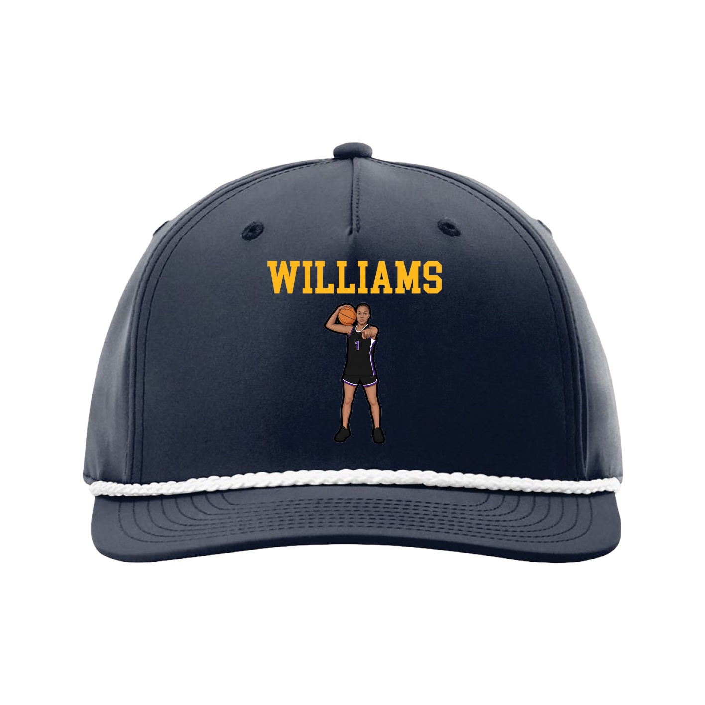 Five-Panel Classic Rope Cap — Shirsey in Navy