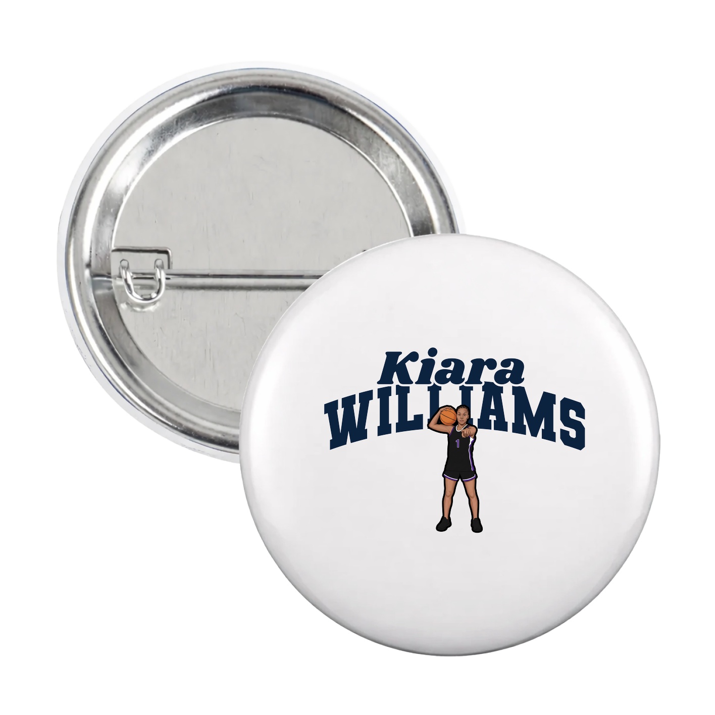 Game Day Button — Signature Arch in White