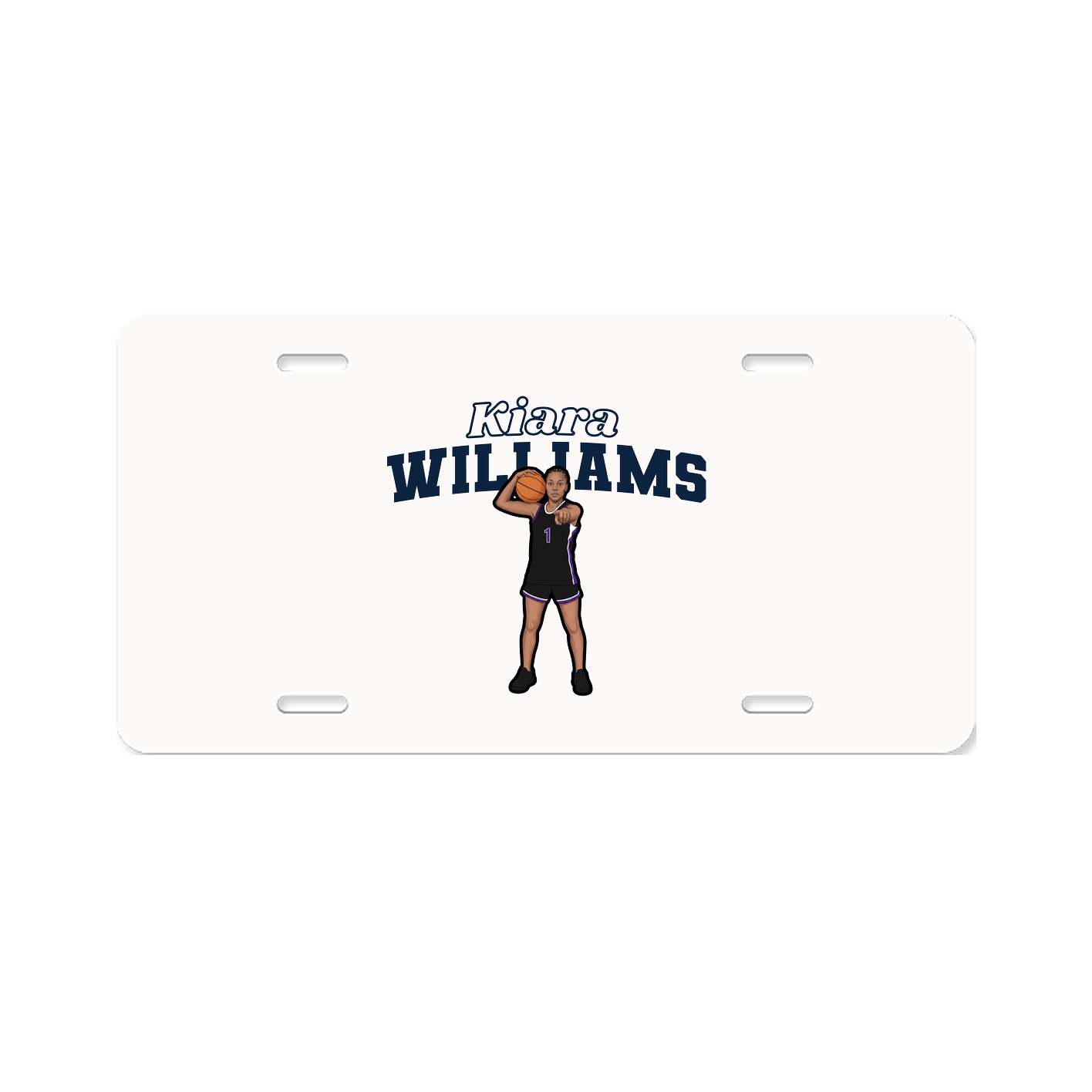 License Plate — Name Arch in Classic