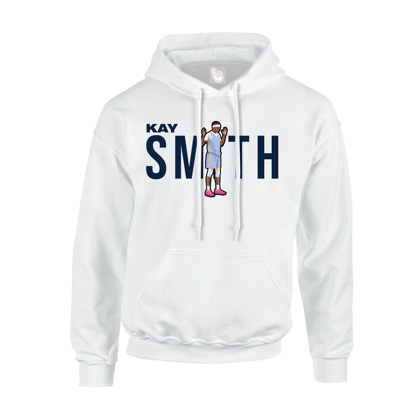 Youth Hoodie — Player Name in White