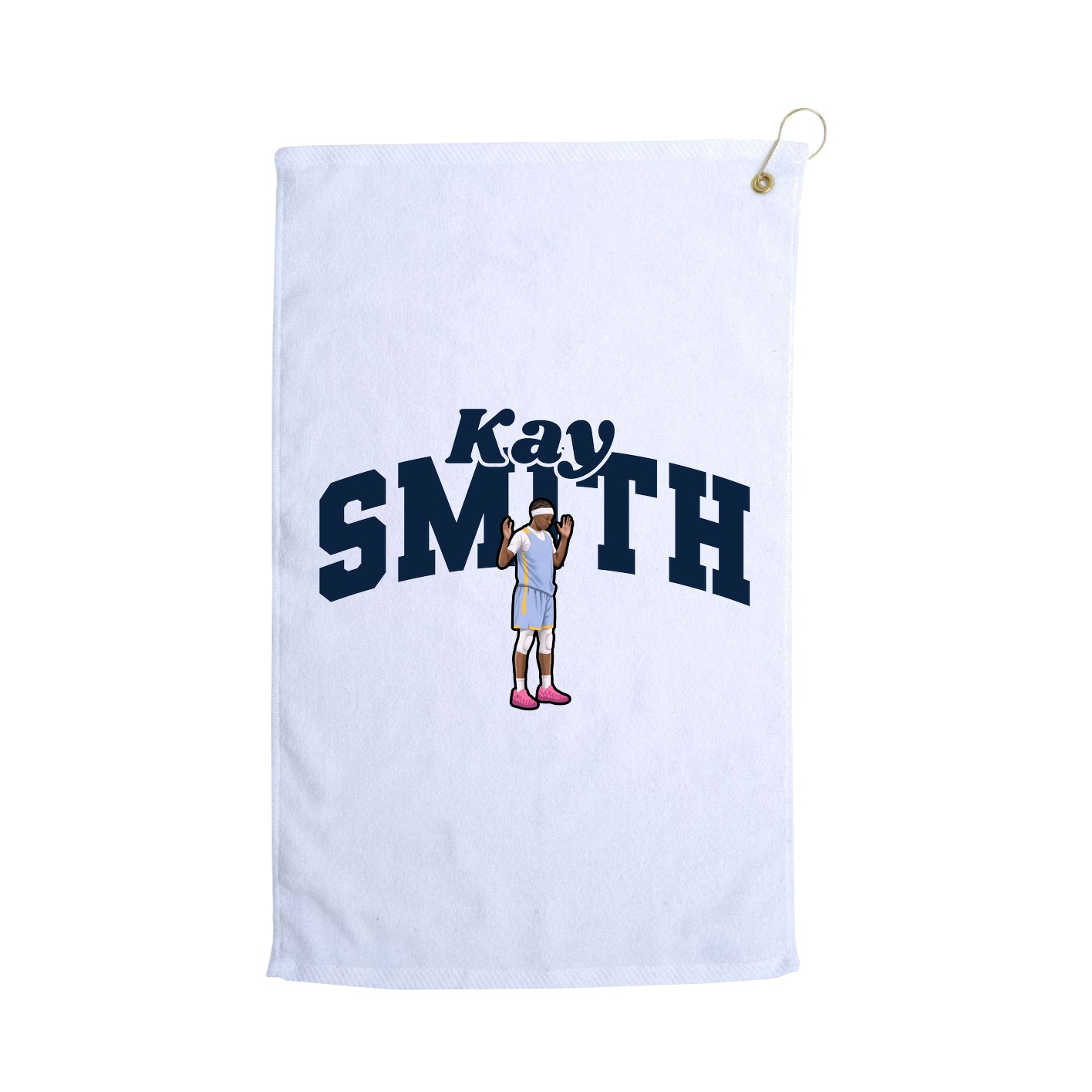 Golf Towel — Signature Arch in White
