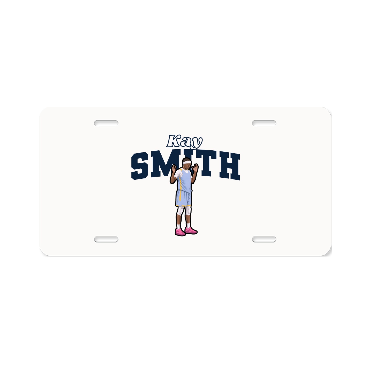 License Plate — Name Arch in Classic