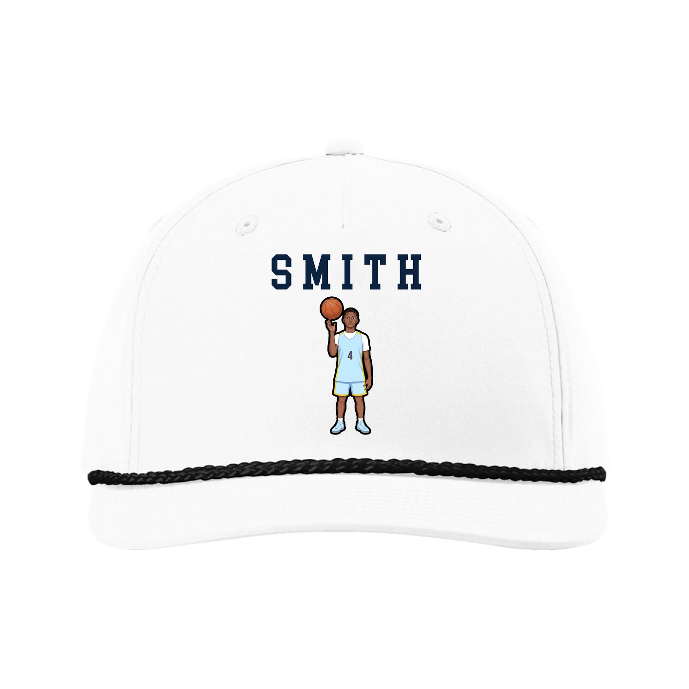 Five-Panel Classic Rope Cap — Shirsey in White