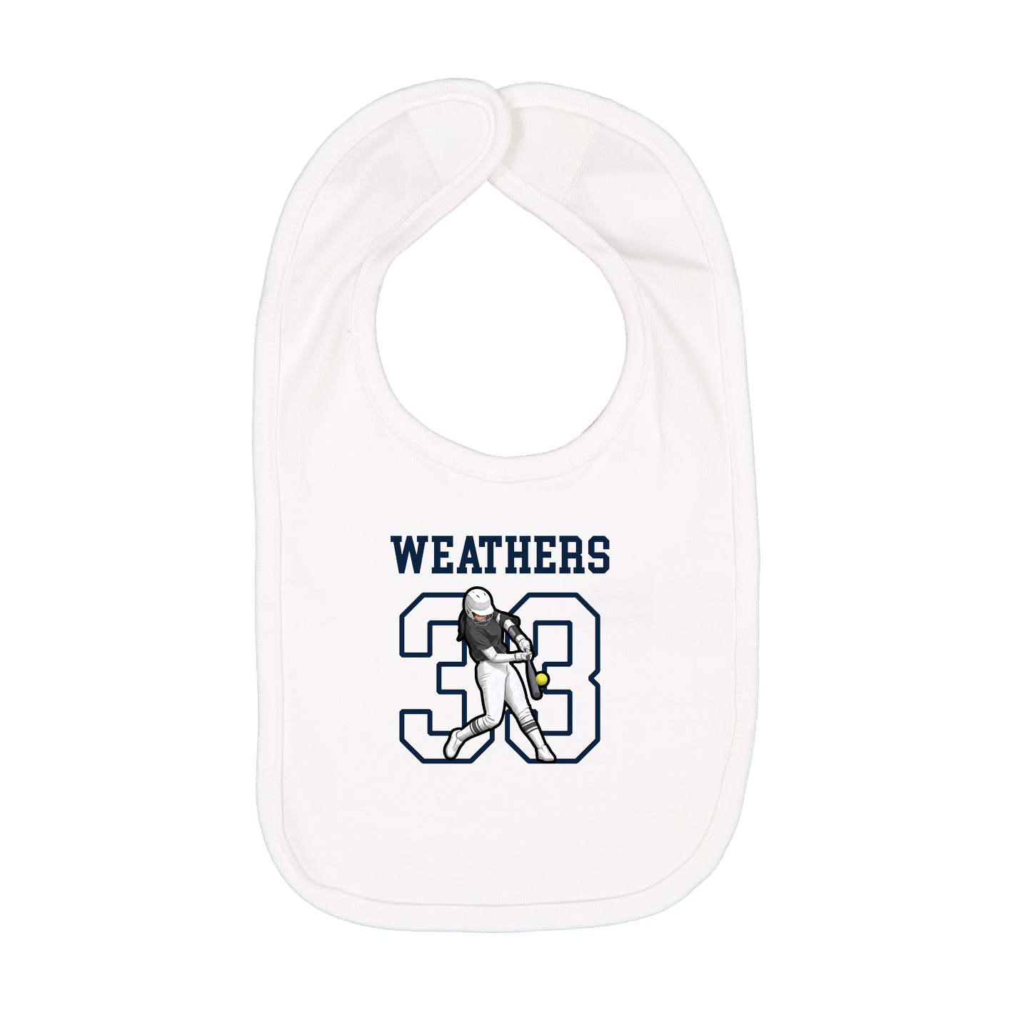 Infant Bib — Shirsey in White