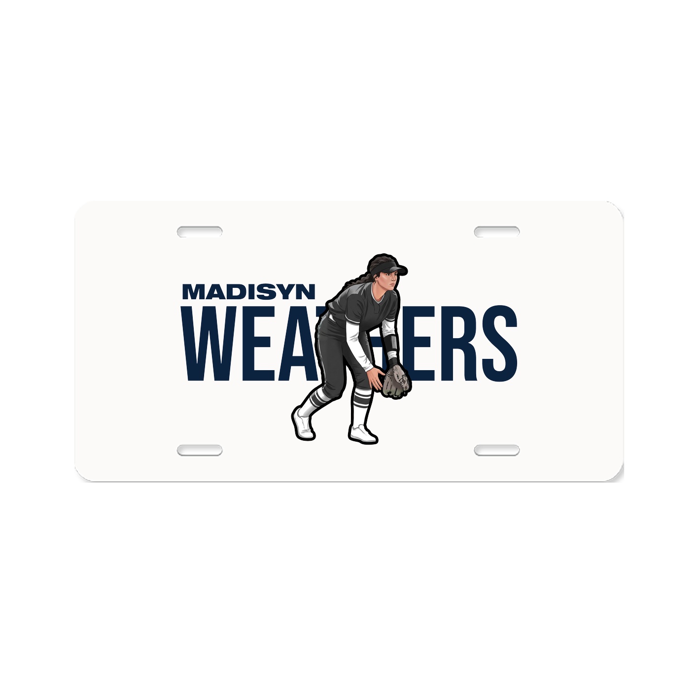 License Plate — Player Name in Classic
