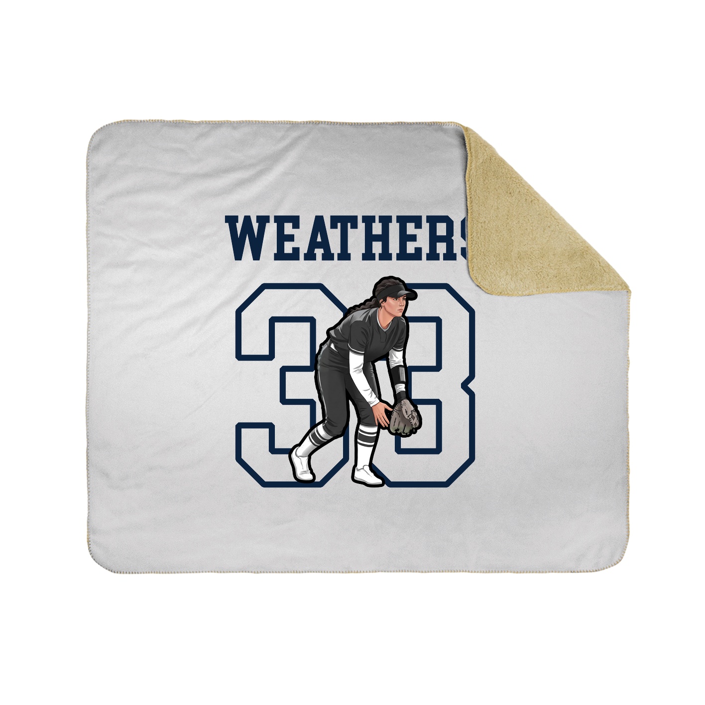 Throw Blanket — Shirsey in White