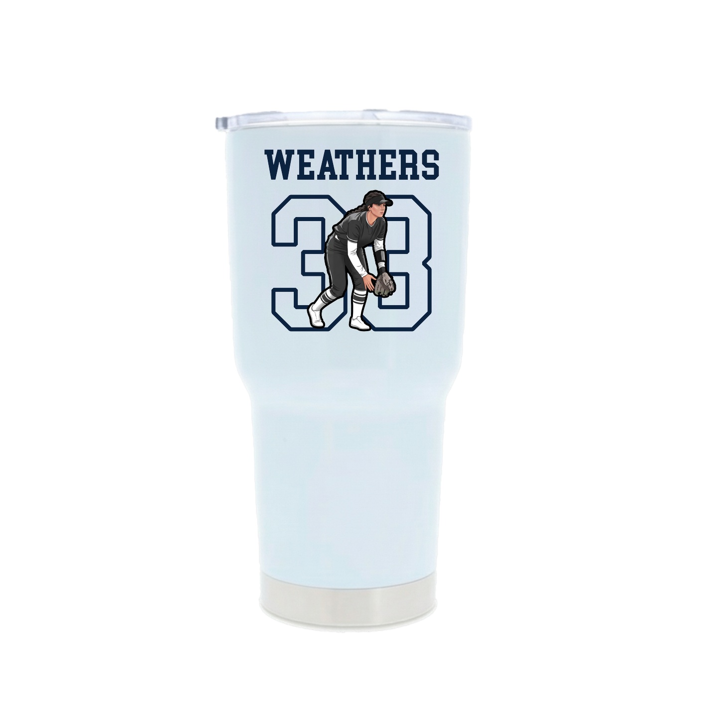 30oz Stainless Steel Tumbler — Shirsey in White