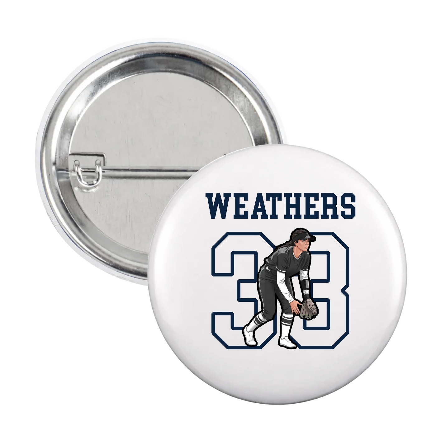 Game Day Button — Shirsey in White