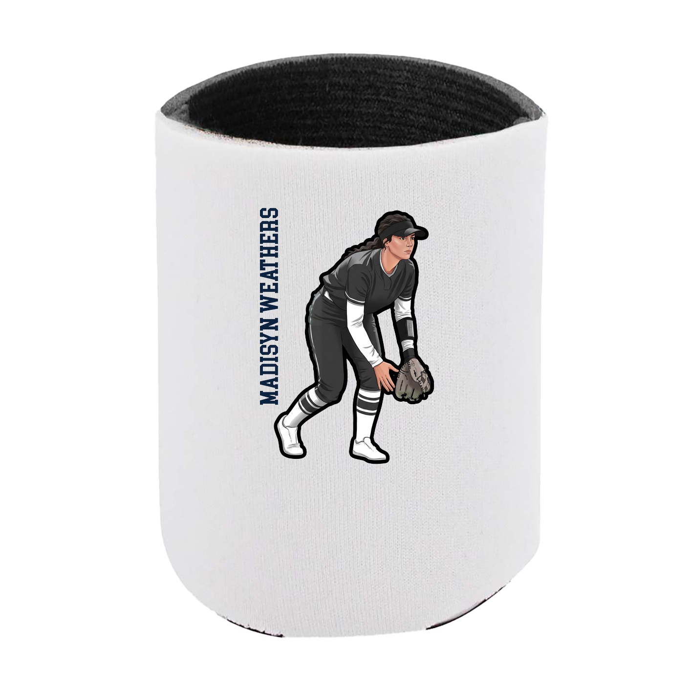 Can Holder — Name Vertical in White
