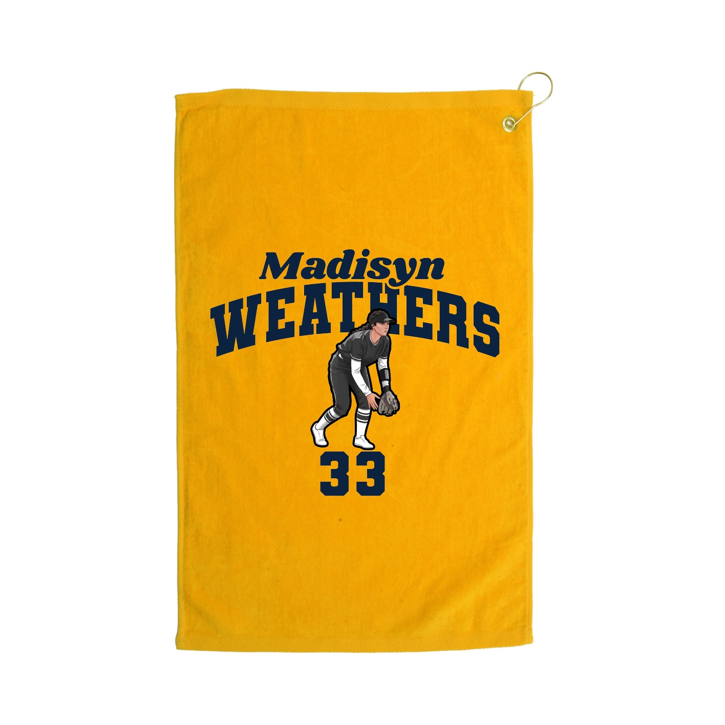 Golf Towel — Signature Arch in Gold