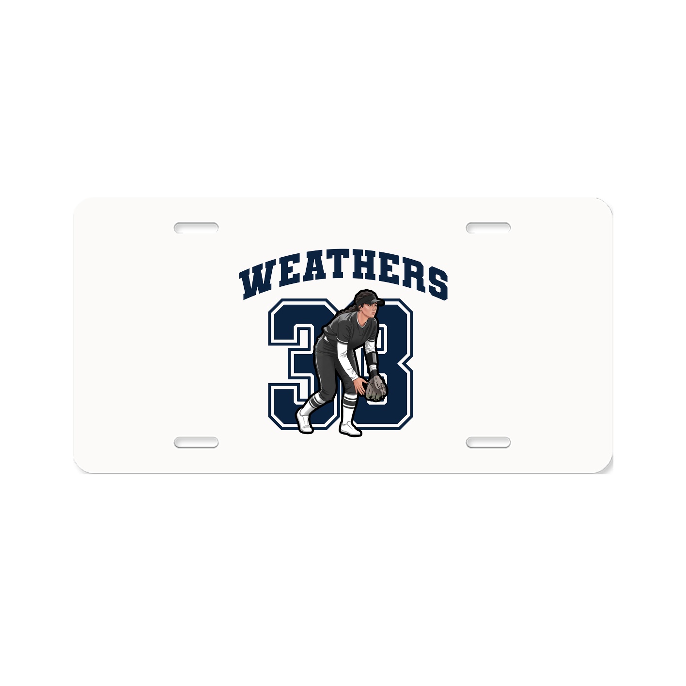 License Plate — Number in Classic