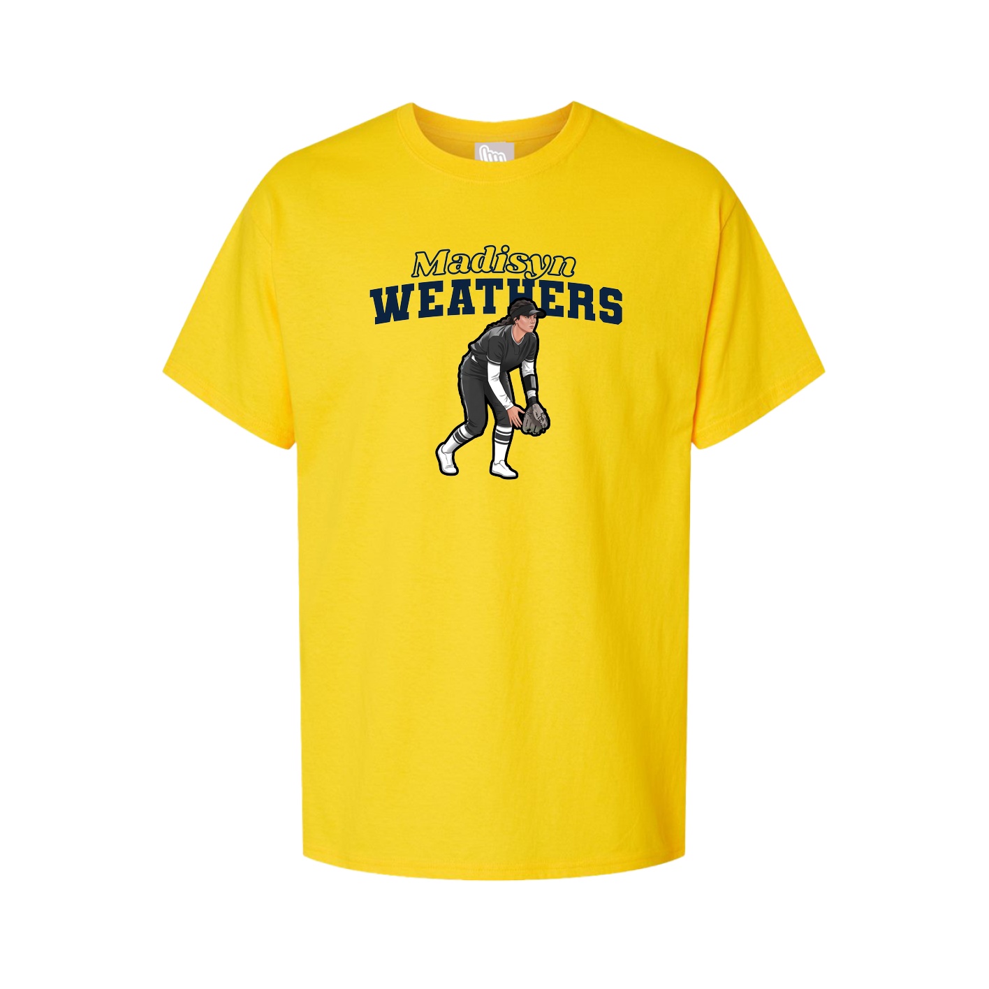 Youth Tee — Name Arch in Gold