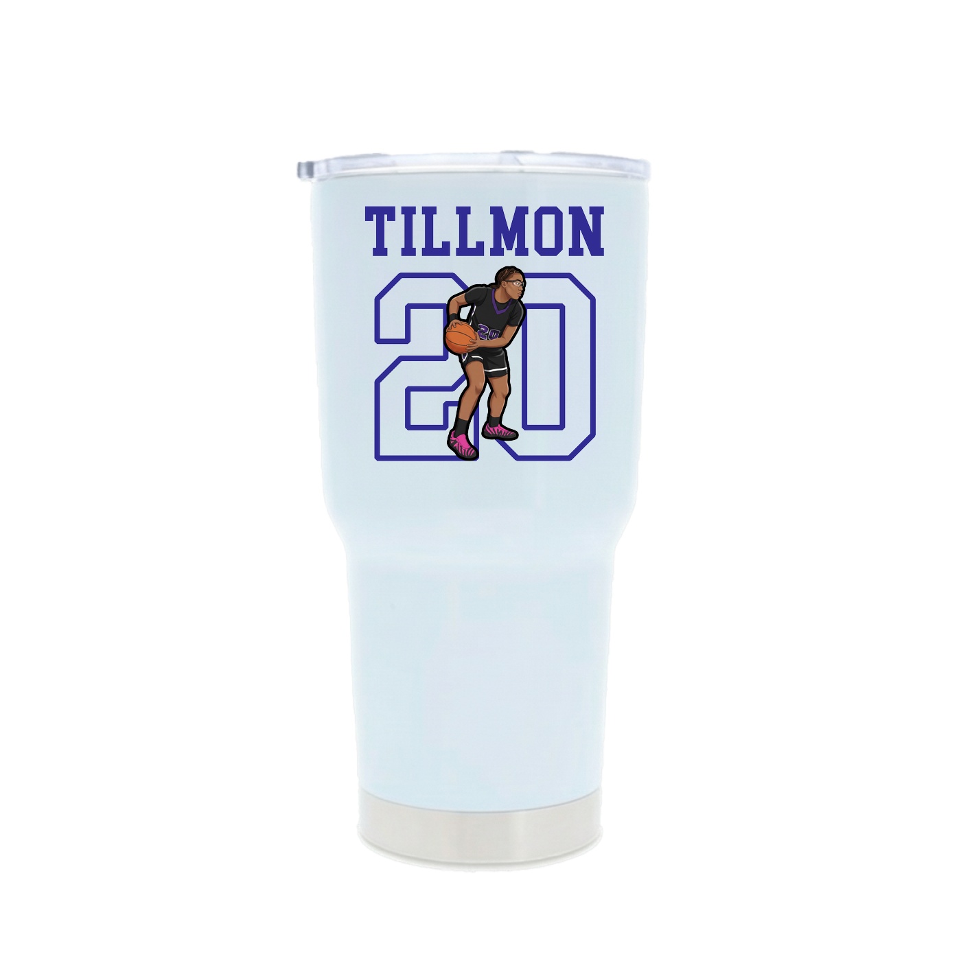 30oz Stainless Steel Tumbler — Shirsey in White
