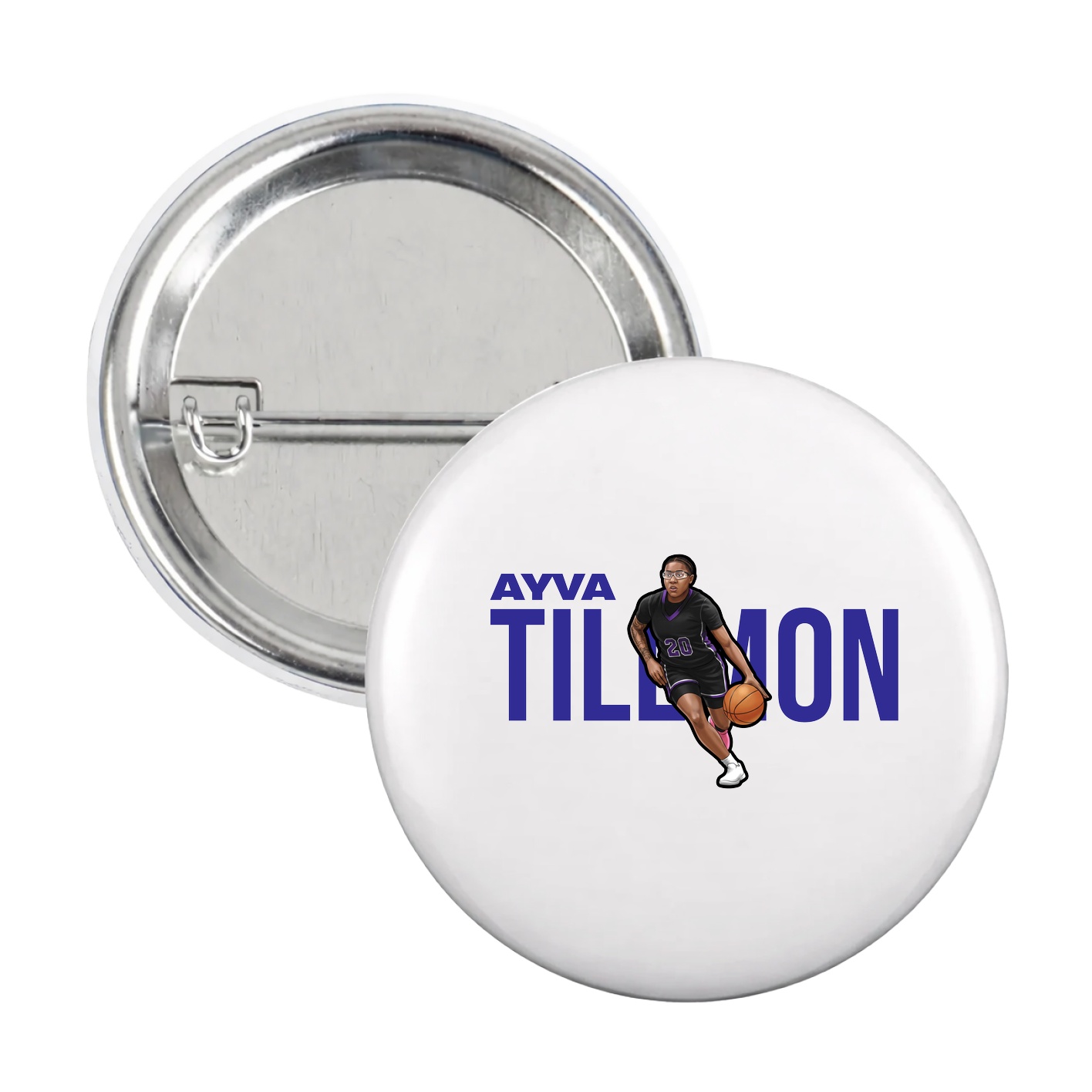 Game Day Button — Player Name in White