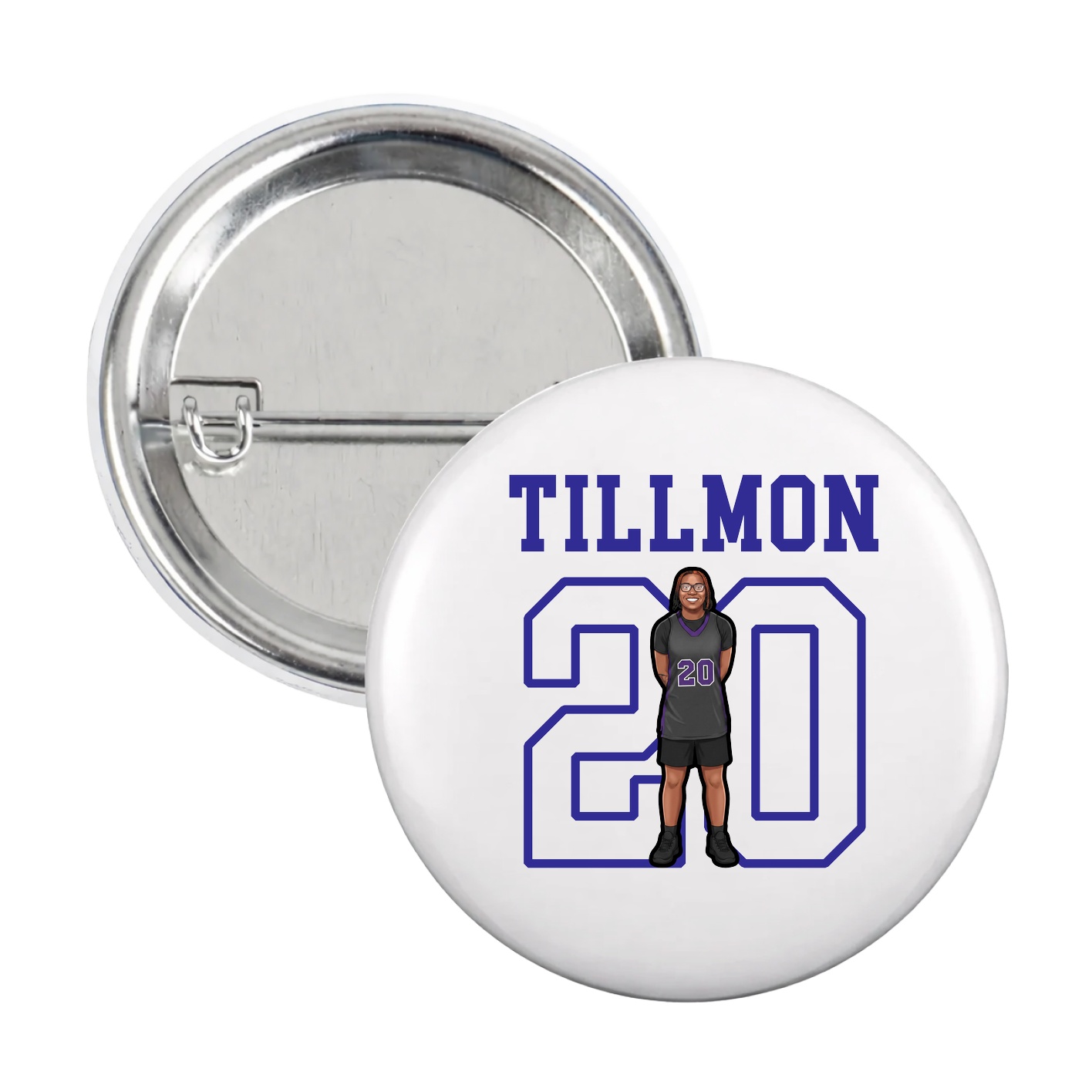 Game Day Button — Shirsey in White