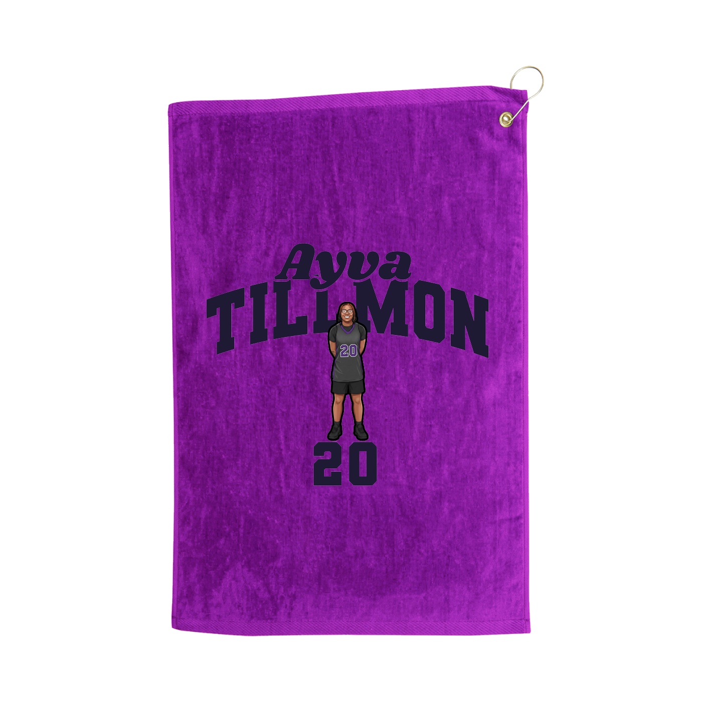 Golf Towel — Signature Arch in Purple