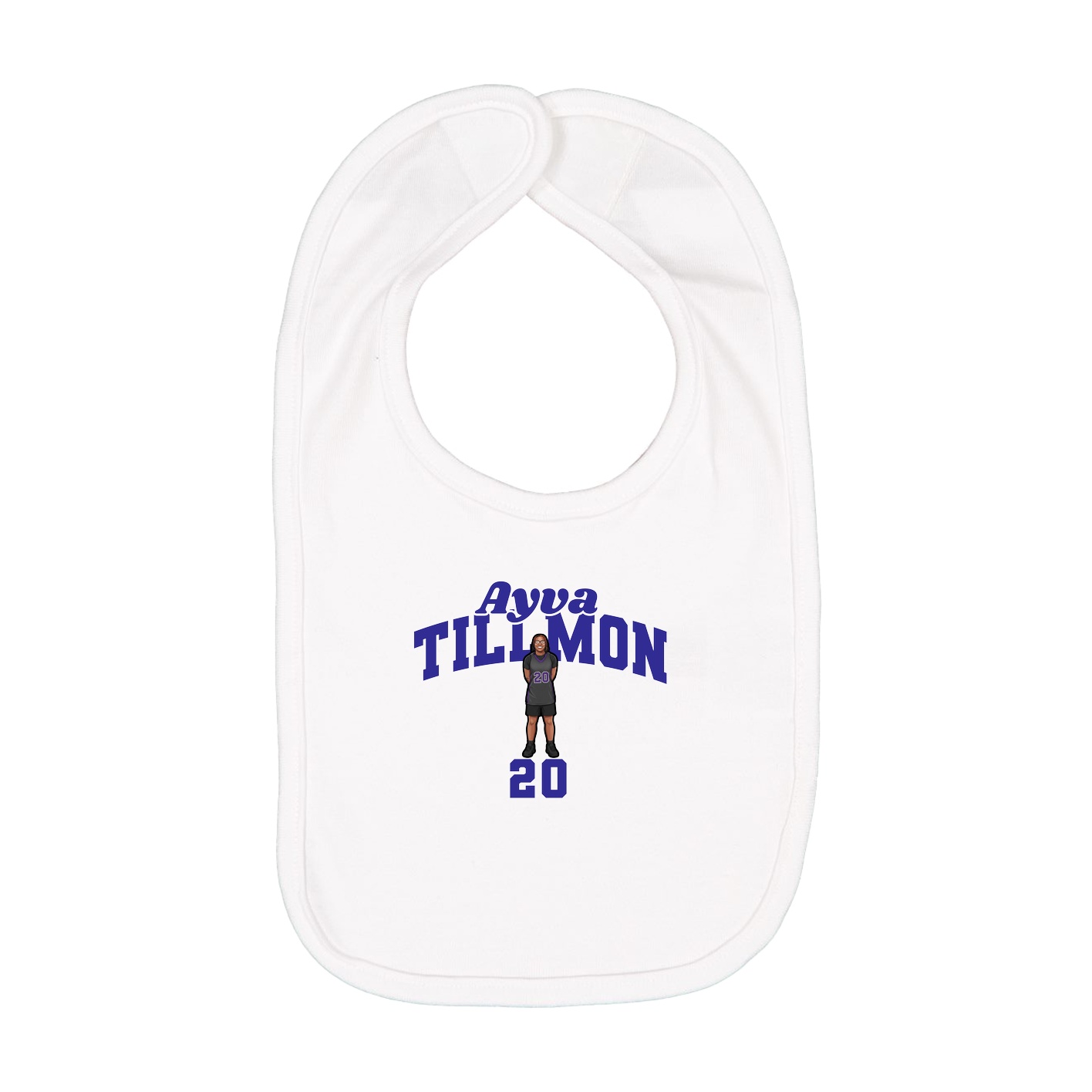 Infant Bib — Signature Arch in White