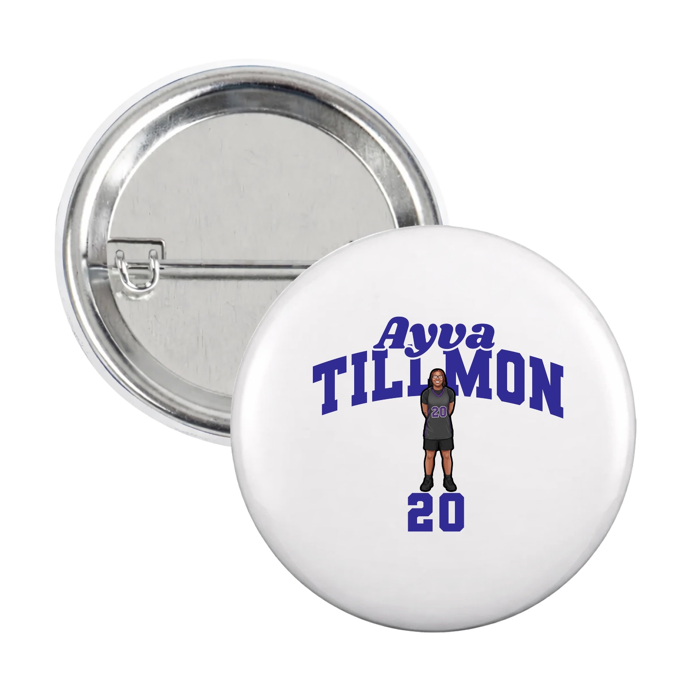 Game Day Button — Signature Arch in White