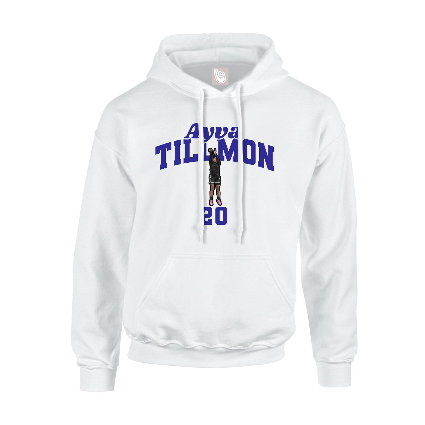 Hoodie — Signature Arch in White