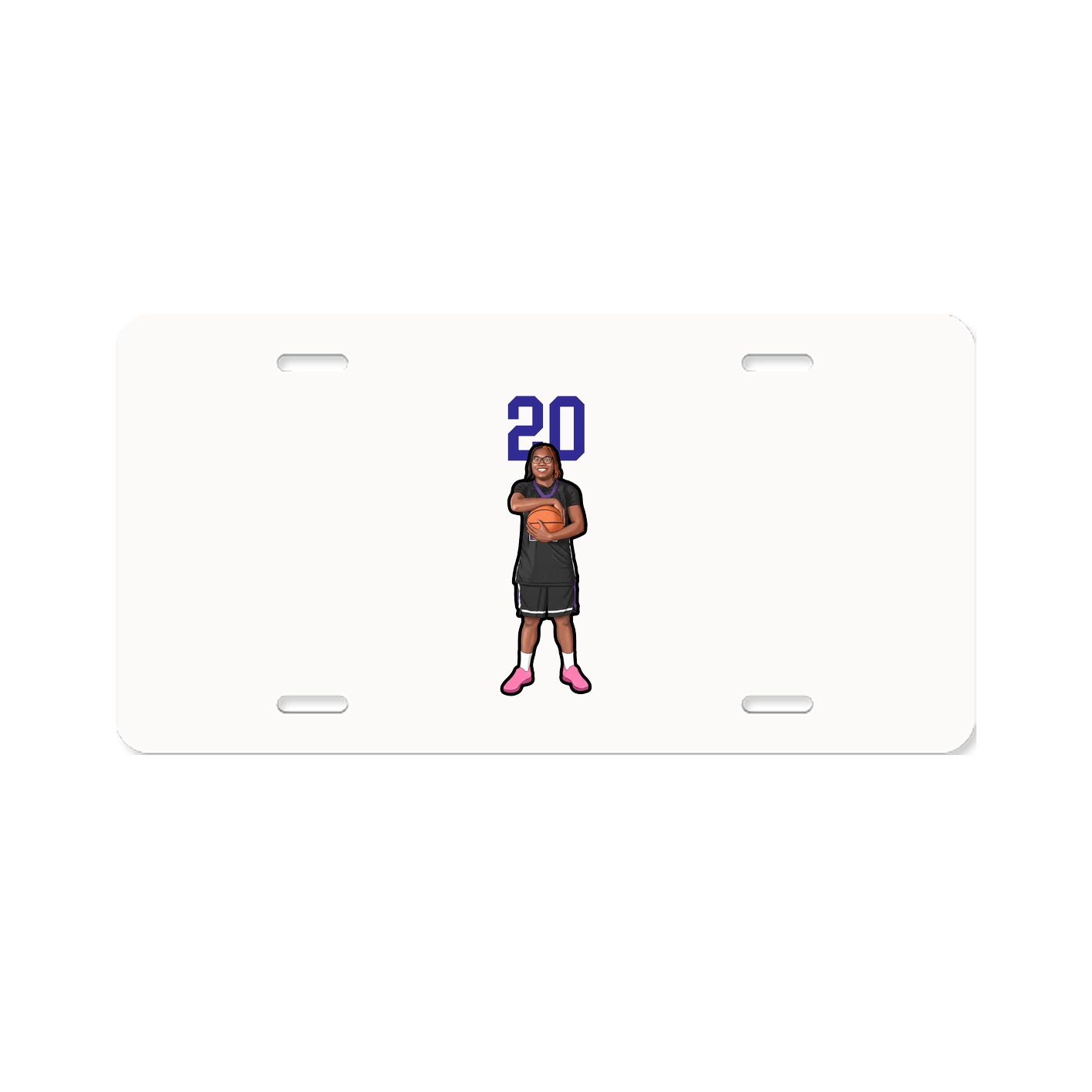 License Plate — Number Top in Classic