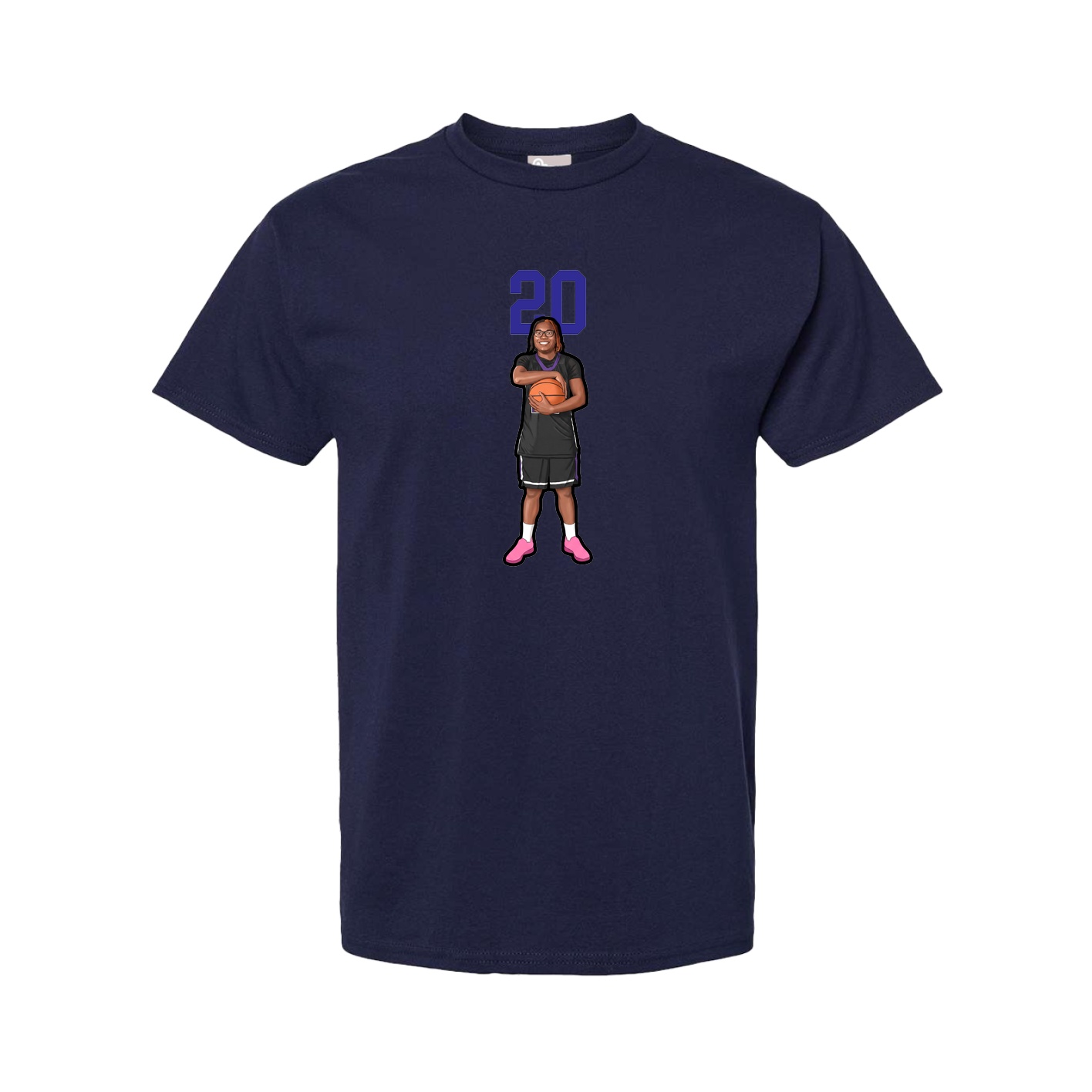 Tee — Number Top in Navy