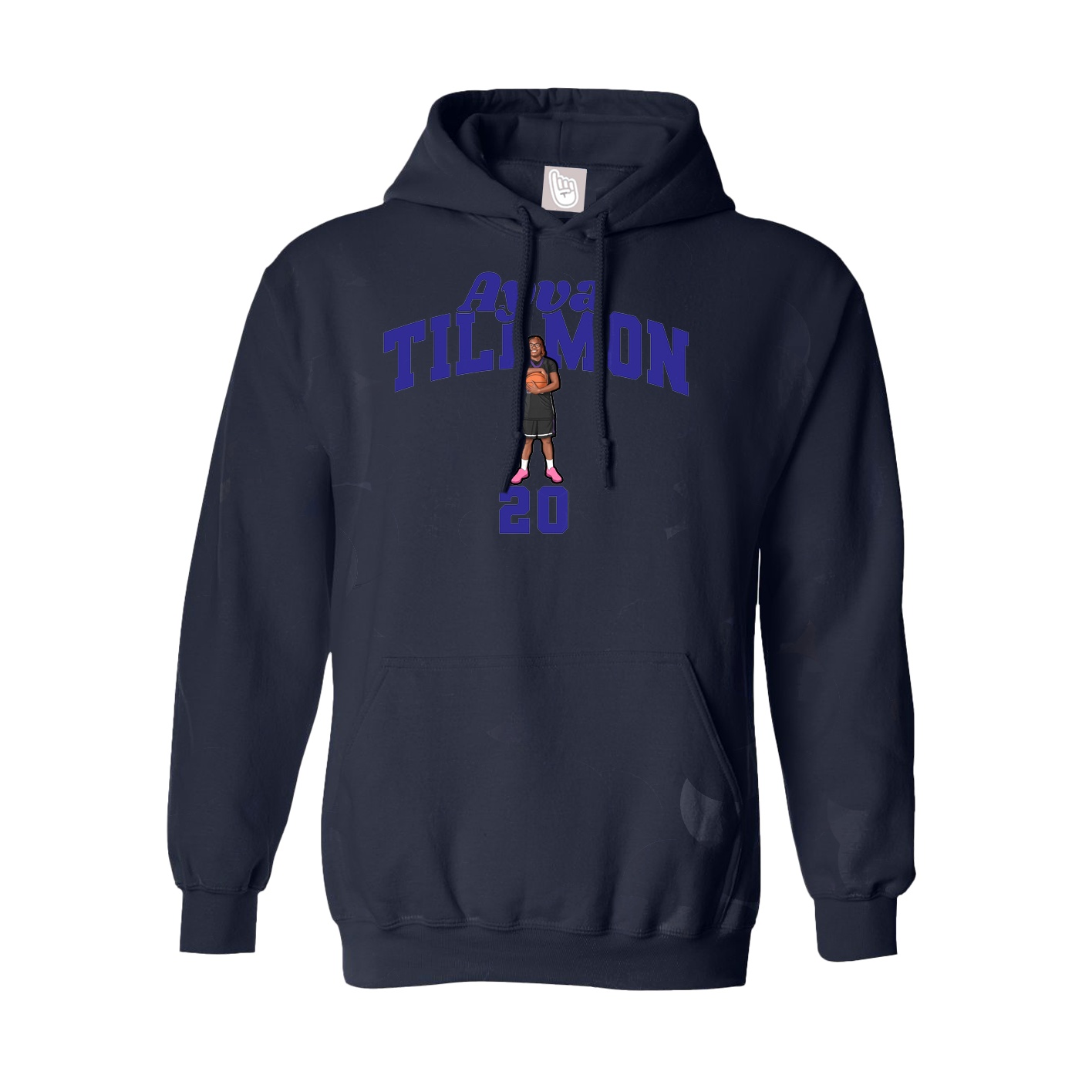 Youth Hoodie — Signature Arch in Navy