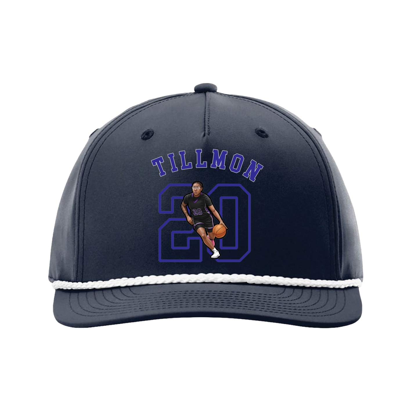 Five-Panel Classic Rope Cap — Shirsey Arch in Navy