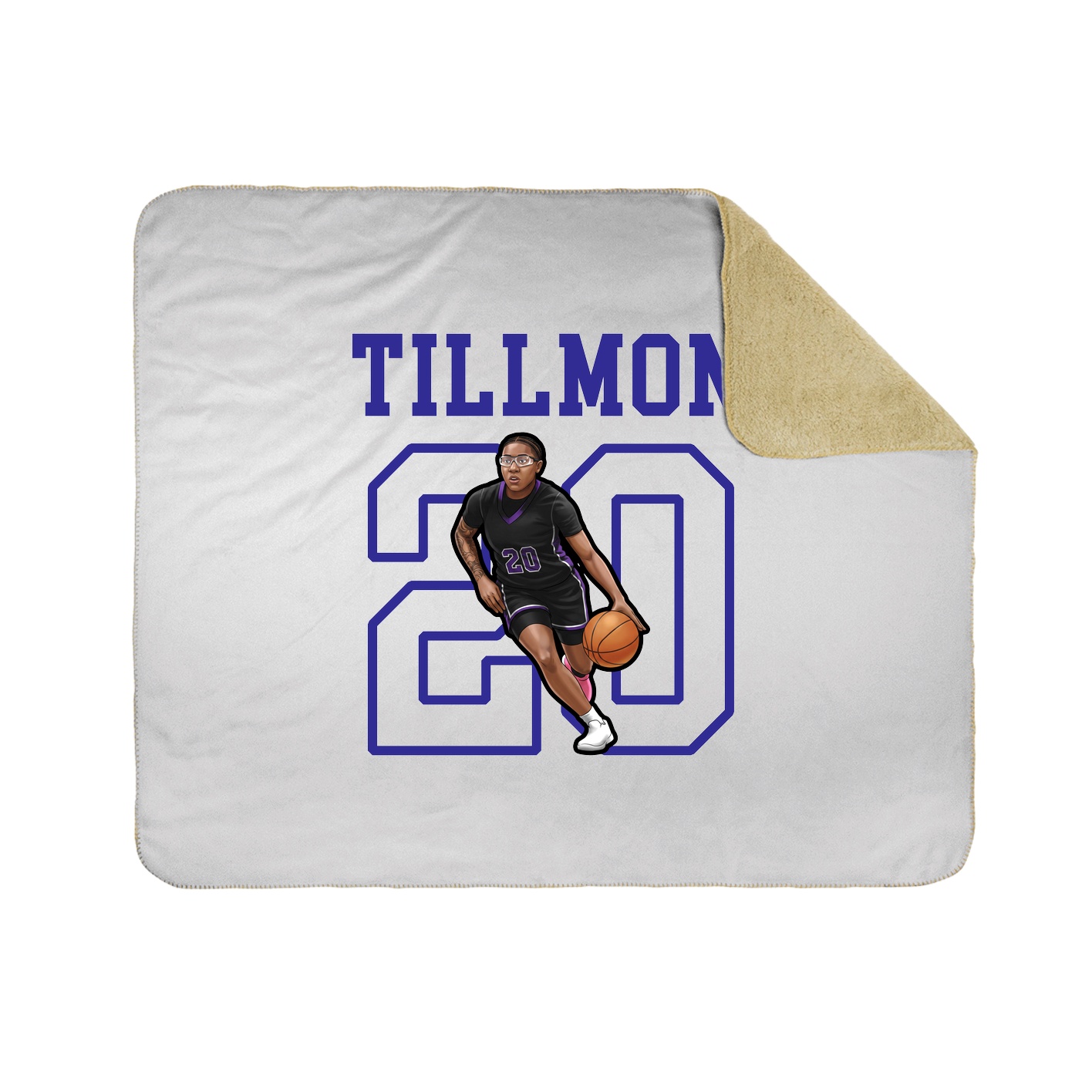 50x60 Sherpa Lined Throw Blanket