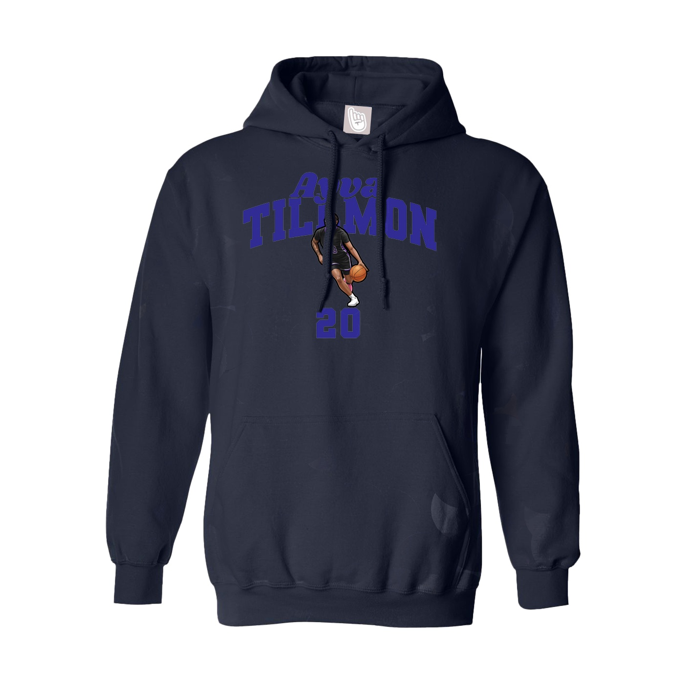 Youth Hoodie — Signature Arch in Navy