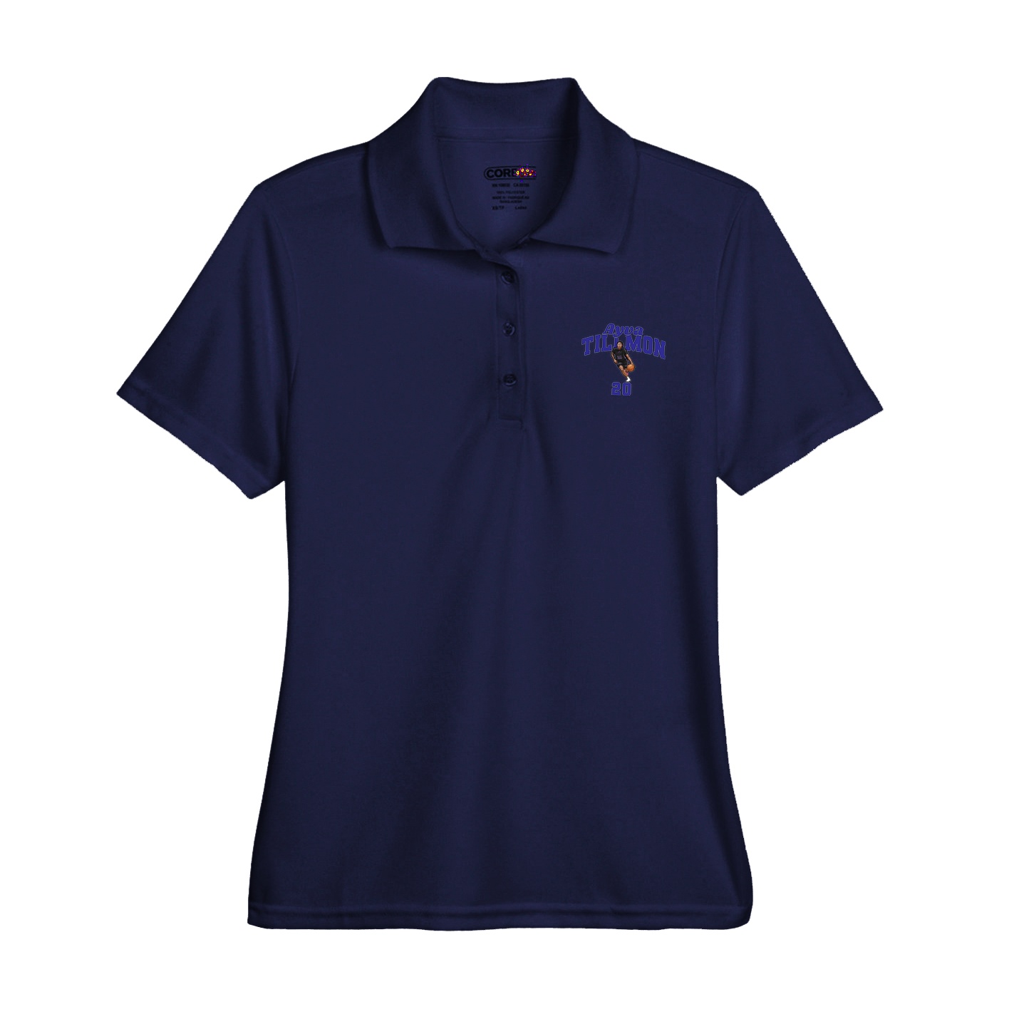 Womens Performance Polo — Signature Arch in Navy