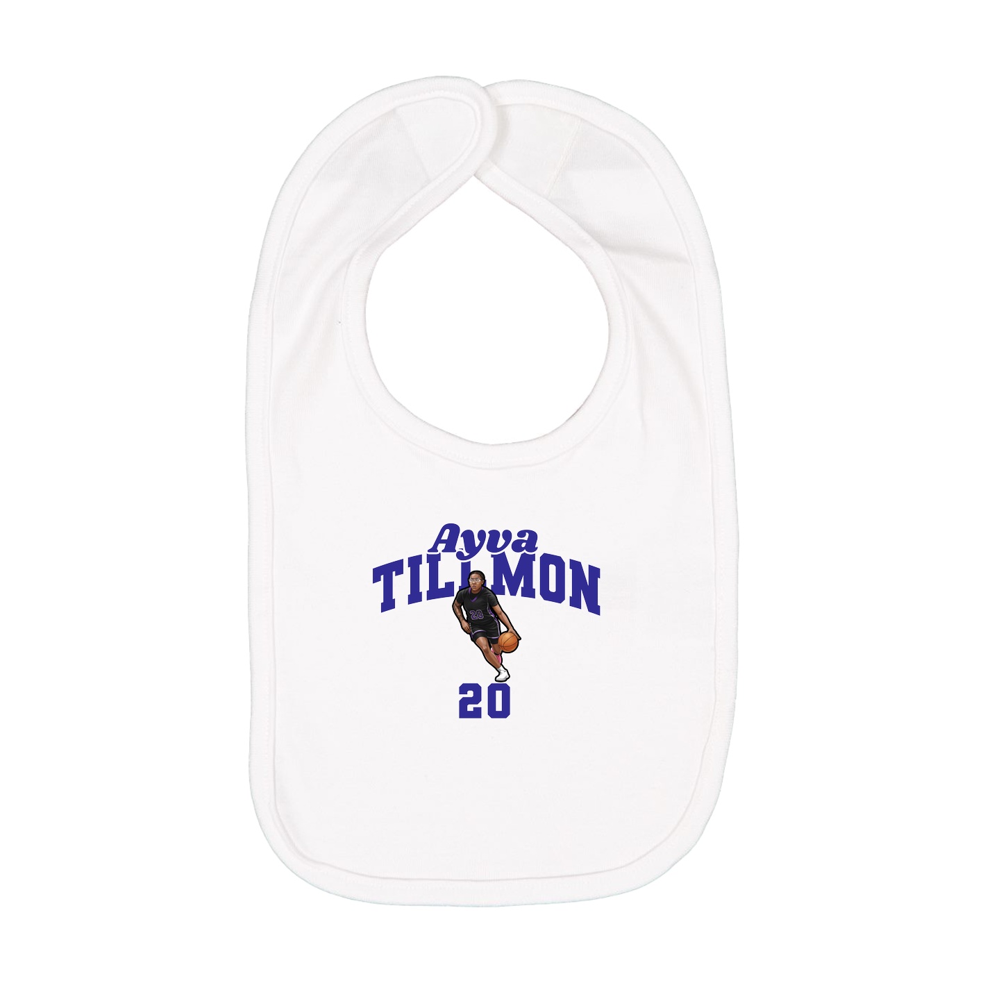 Infant Bib — Signature Arch in White
