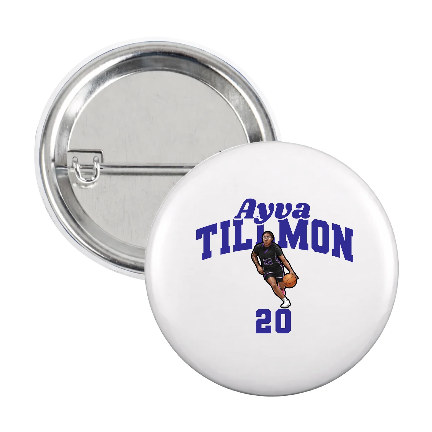 Game Day Button — Signature Arch in White