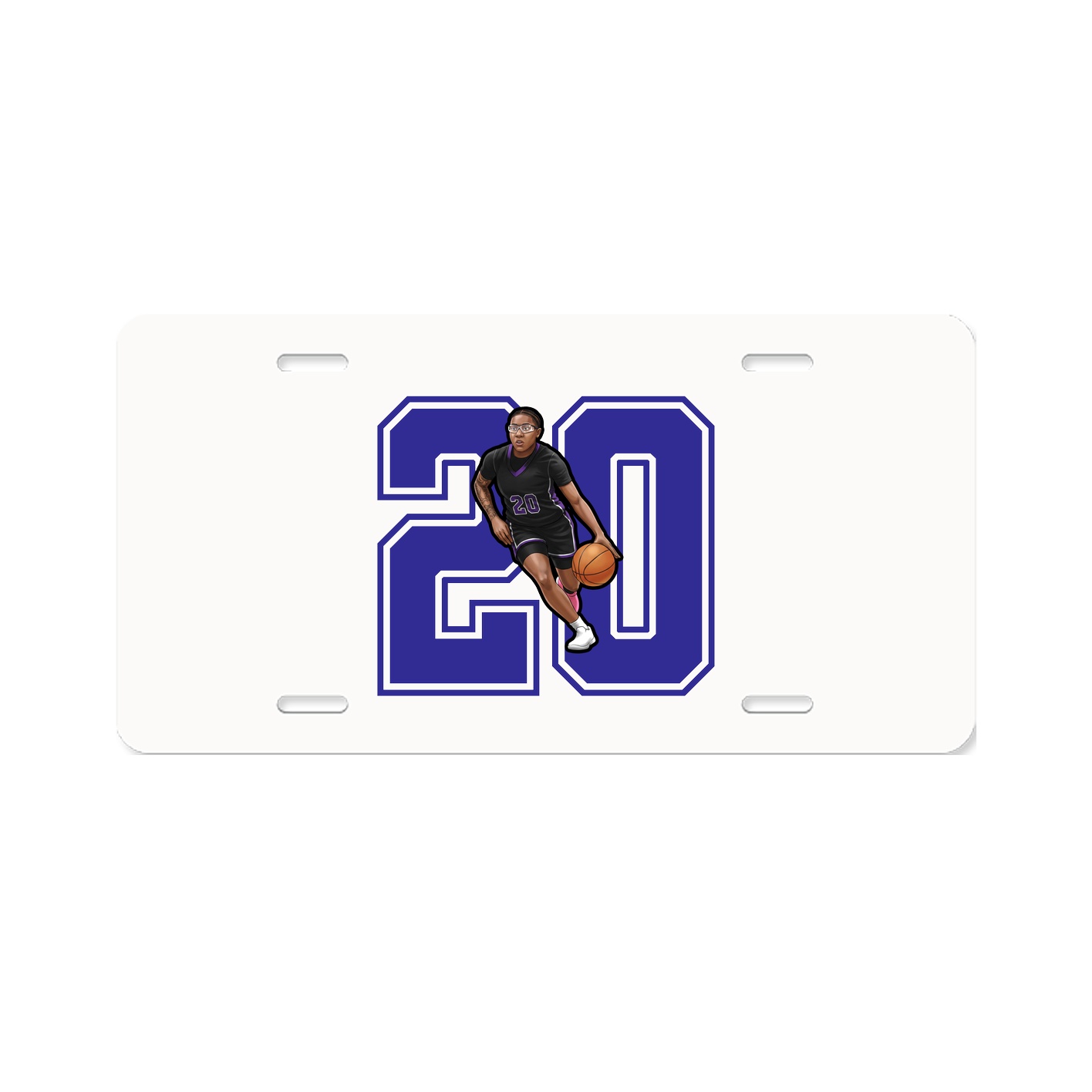License Plate — Number in Classic