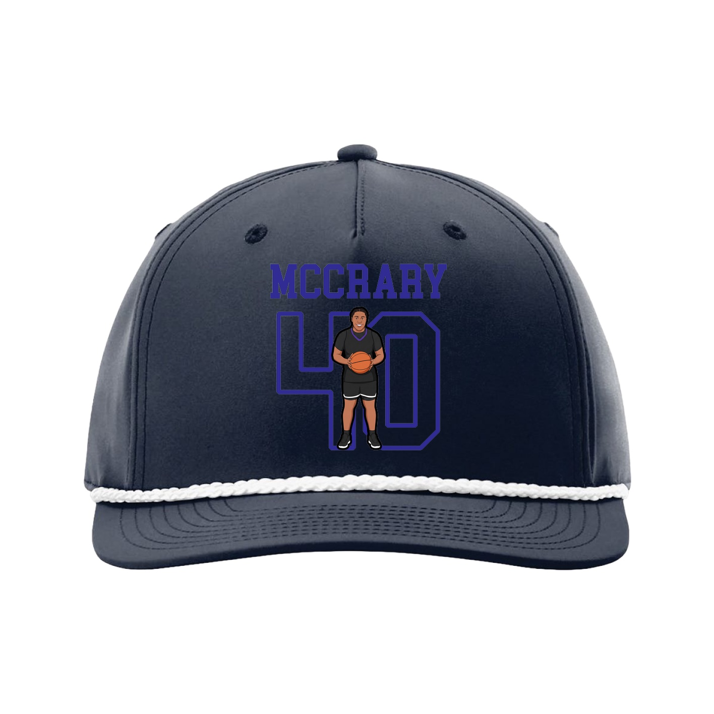 Five-Panel Classic Rope Cap — Shirsey in Navy