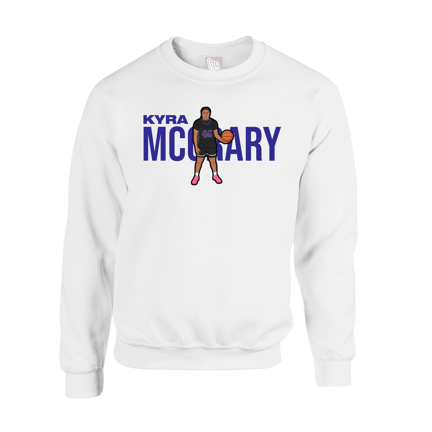 Fleece Crew — Player Name in White