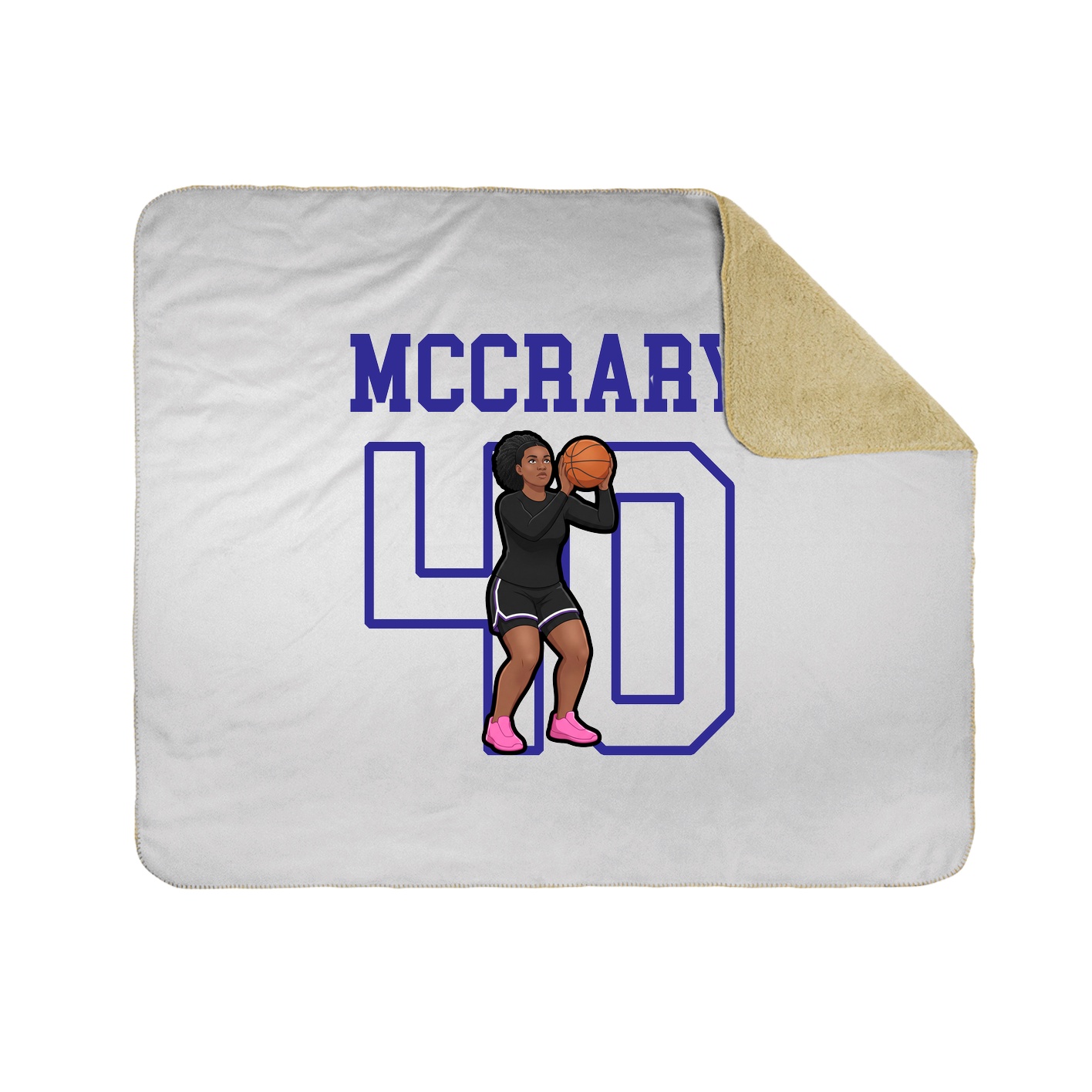 Throw Blanket — Shirsey in White