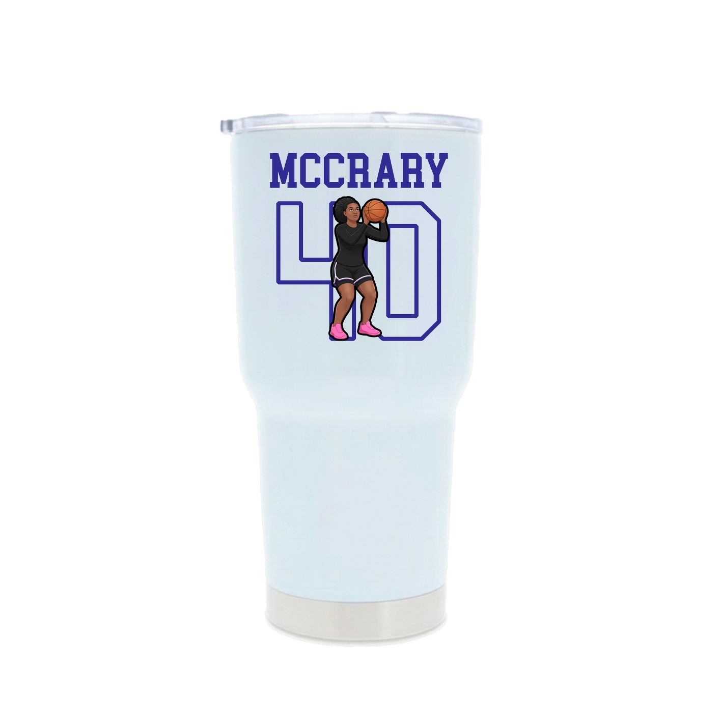 30oz Stainless Steel Tumbler — Shirsey in White