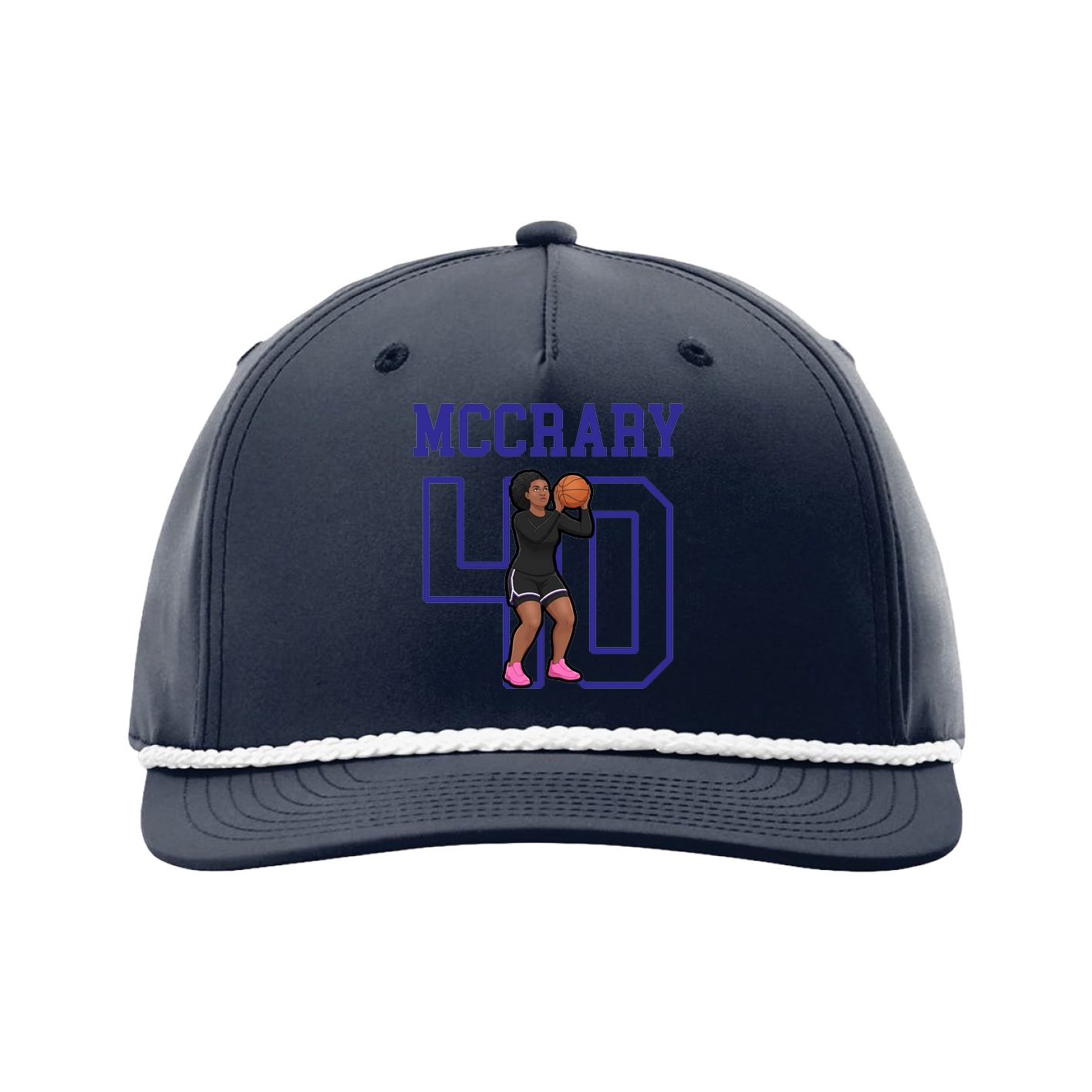 Five-Panel Classic Rope Cap — Shirsey in Navy