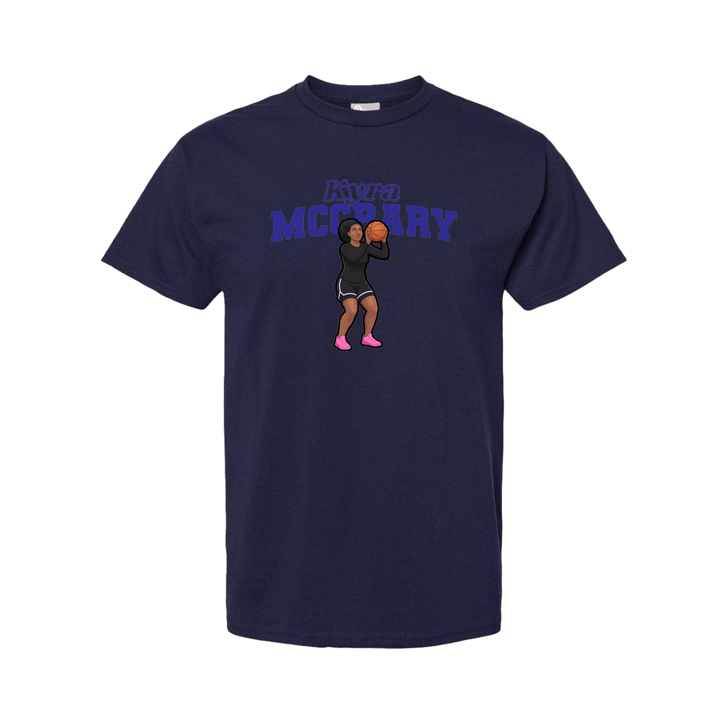 Youth Tee — Name Arch in Navy
