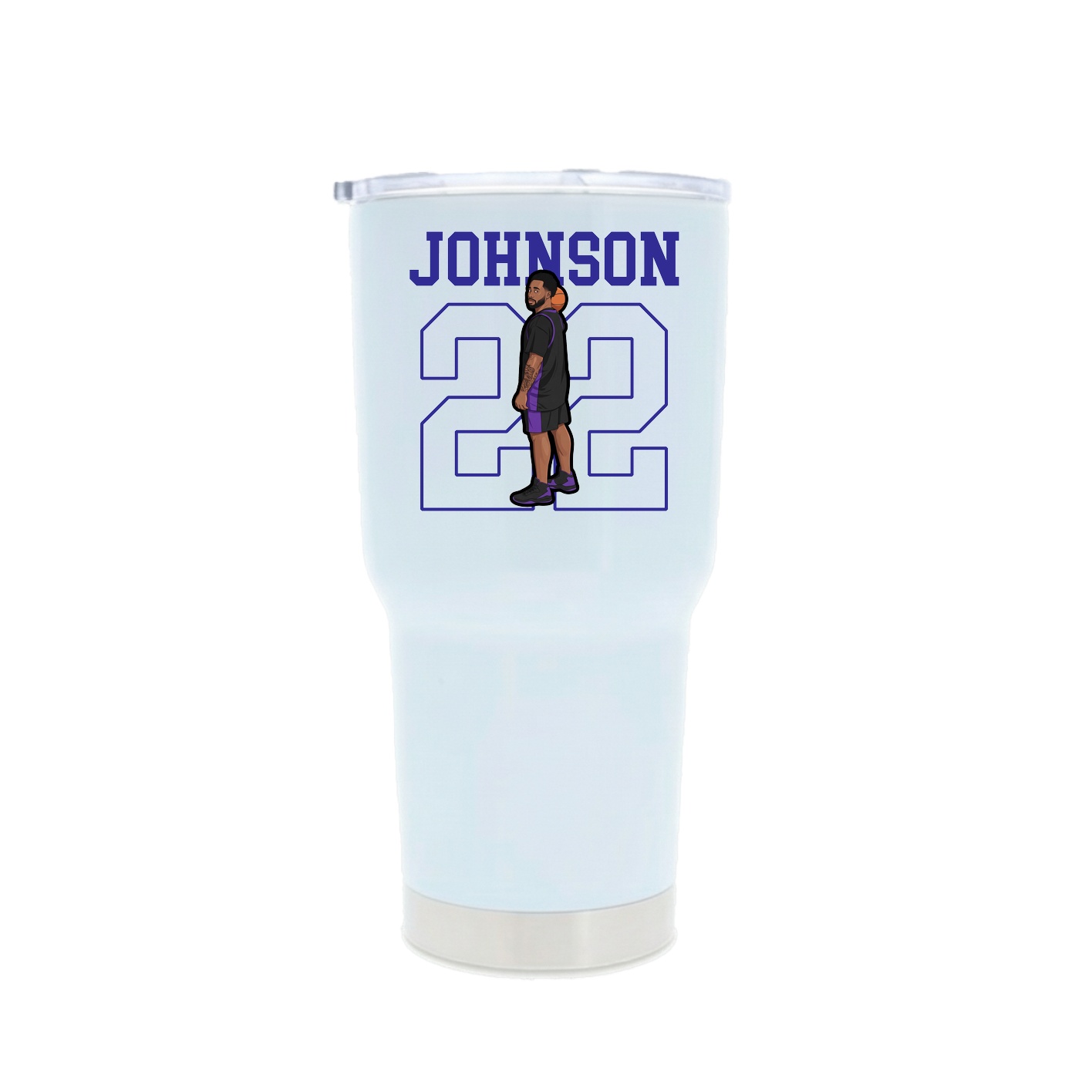 30oz Stainless Steel Tumbler — Shirsey in White