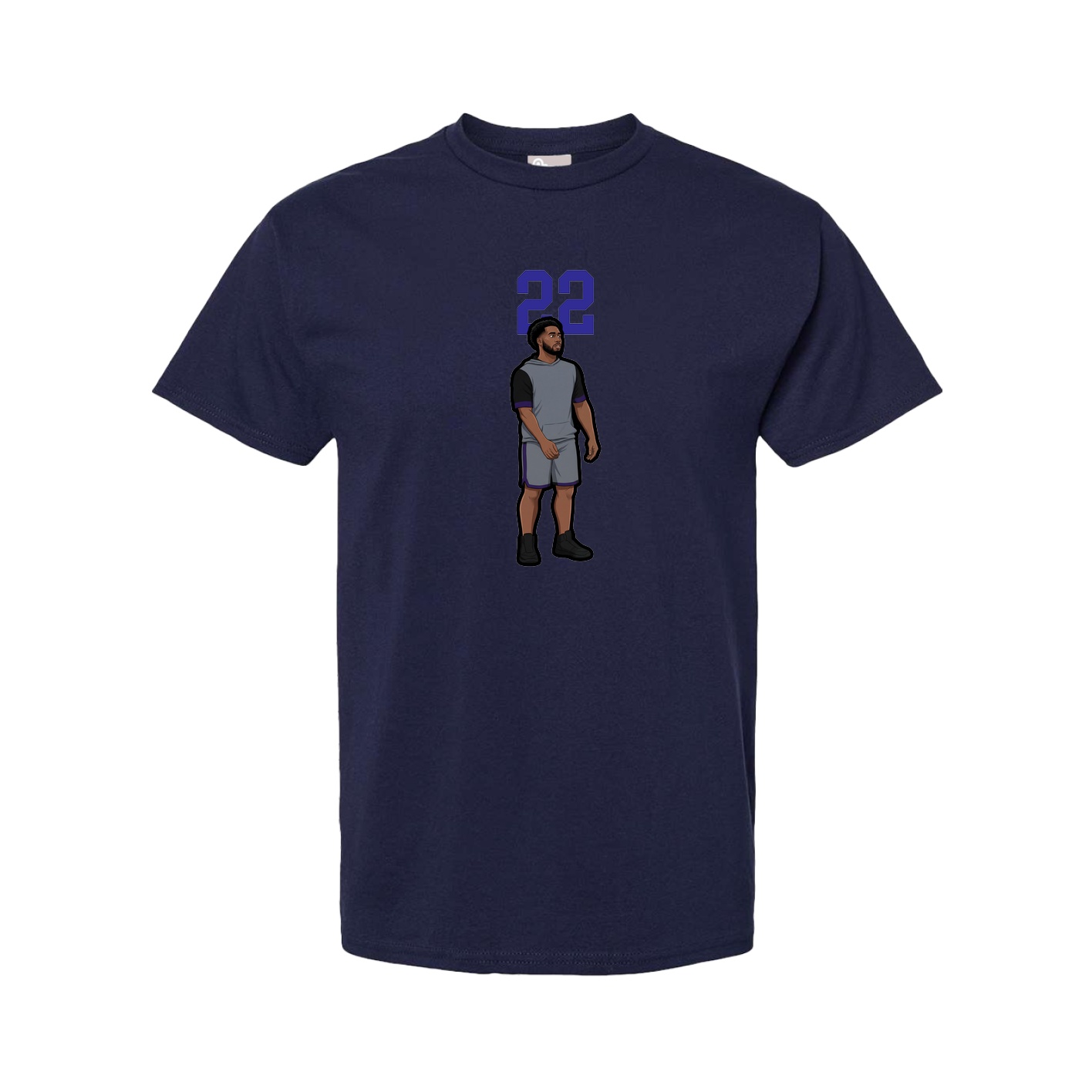 Youth Tee — Number Top in Navy