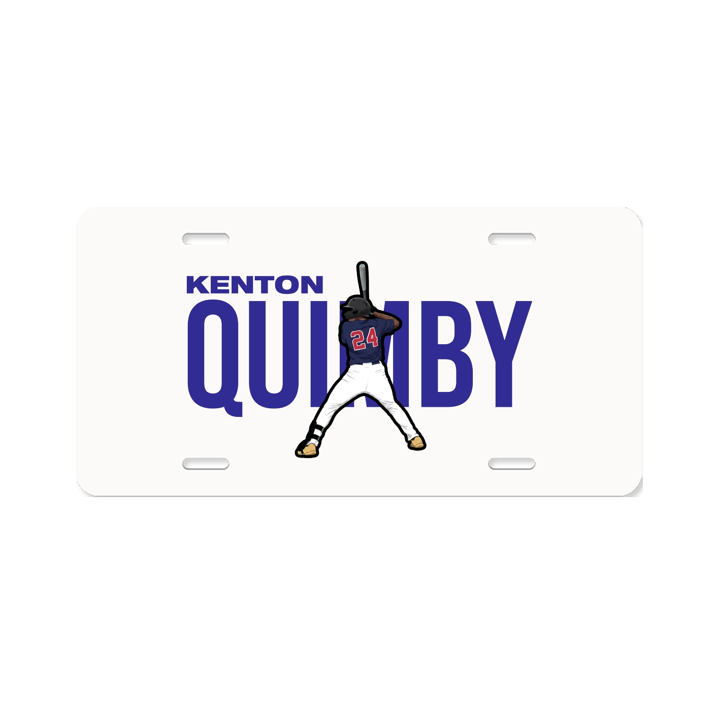 License Plate — Player Name in Classic